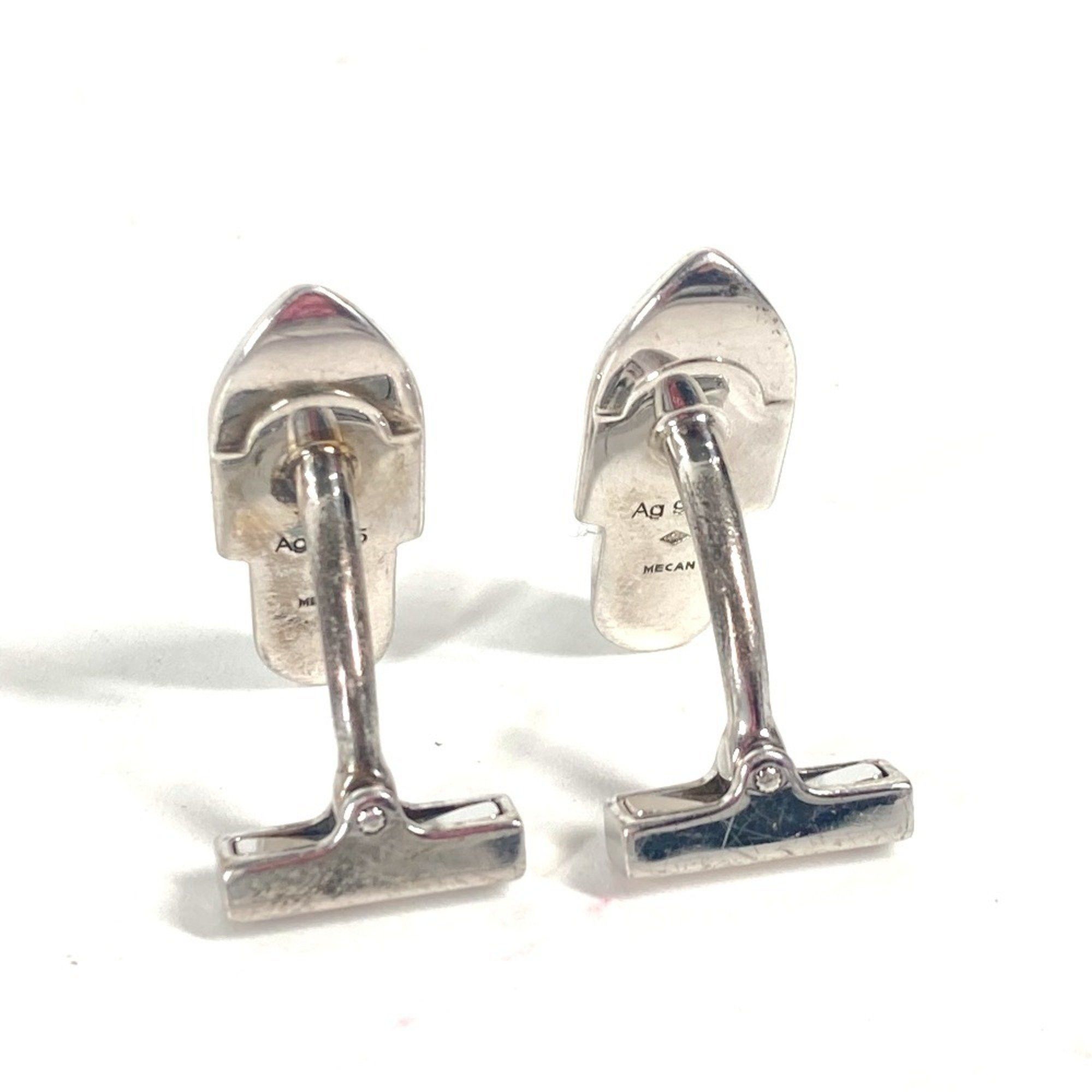 LOUIS VUITTON M64496 Bouton Dumanchette Senor Cufflinks, AG925, Men's Silver