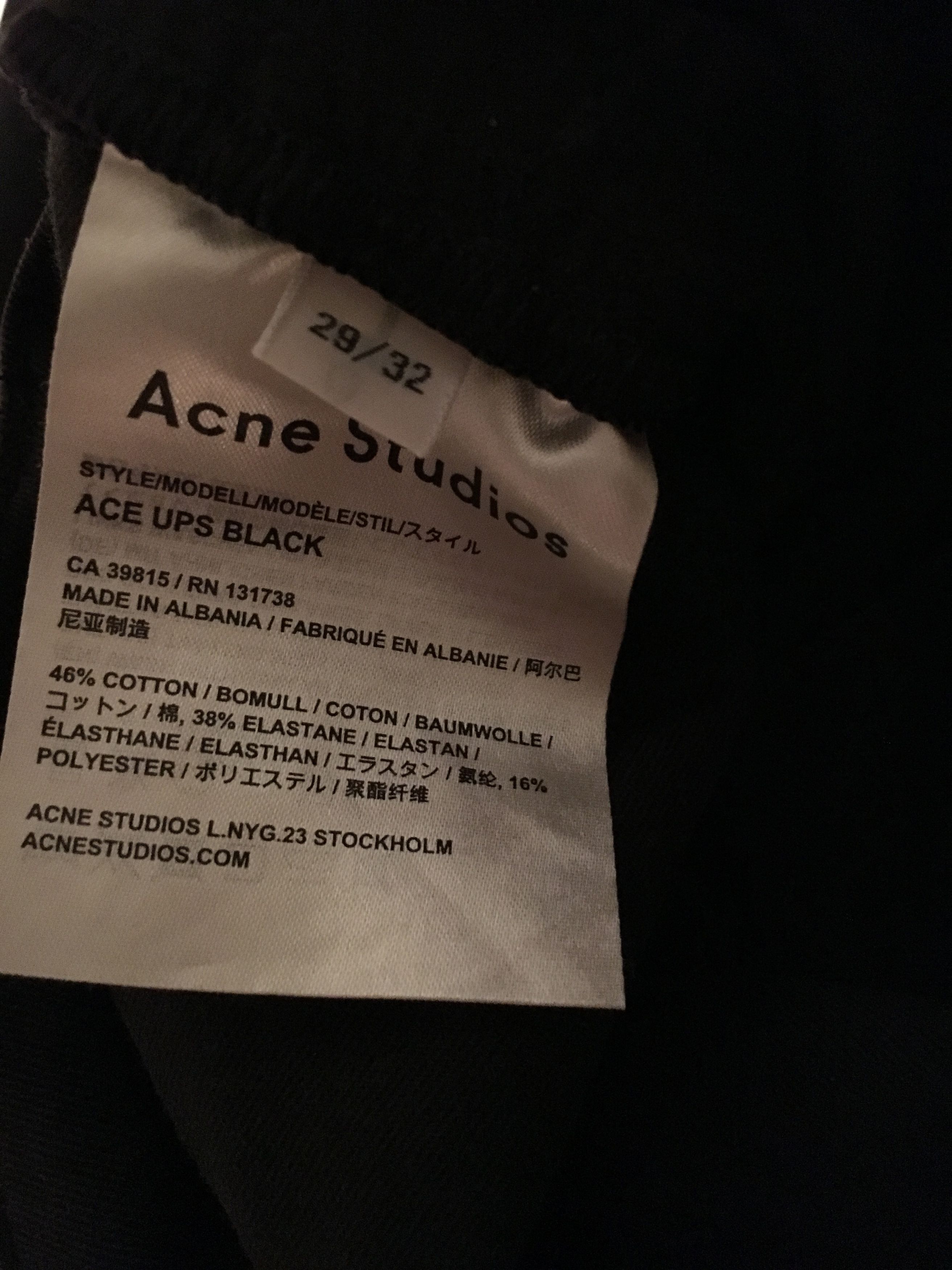 Acne Studios Ace UPS Black Size US 29 - 5 Thumbnail