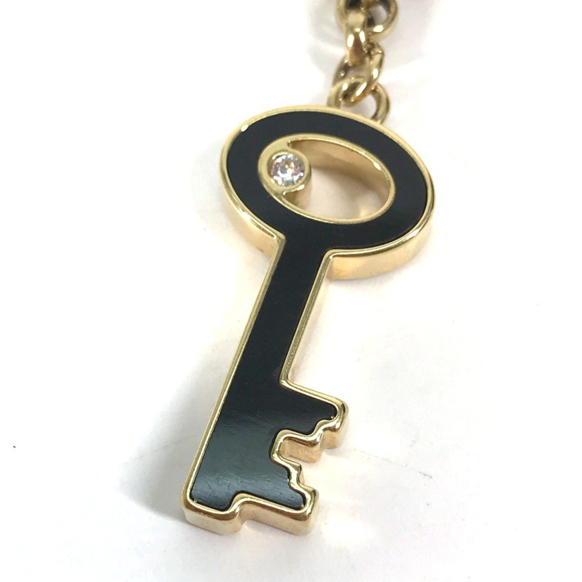 Louis Vuitton LOUIS VUITTON M66979 Padlock Keychain with Rhinestones, Bag Charm, Metal/Plastic, Women's, Black Size ONE SIZE - 5 Thumbnail