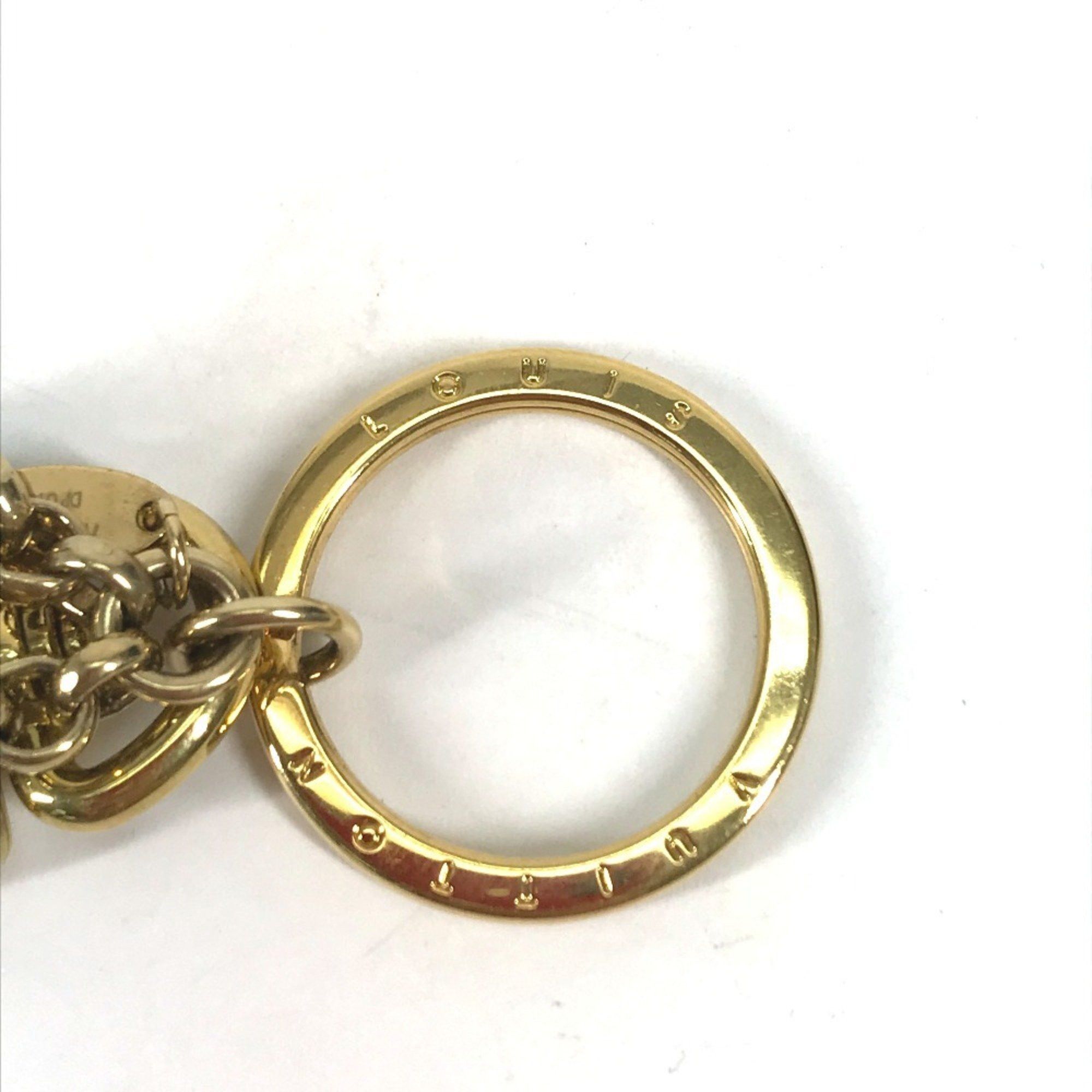 Louis Vuitton LOUIS VUITTON M66979 Padlock Keychain with Rhinestones, Bag Charm, Metal/Plastic, Women's, Black Size ONE SIZE - 9 Thumbnail