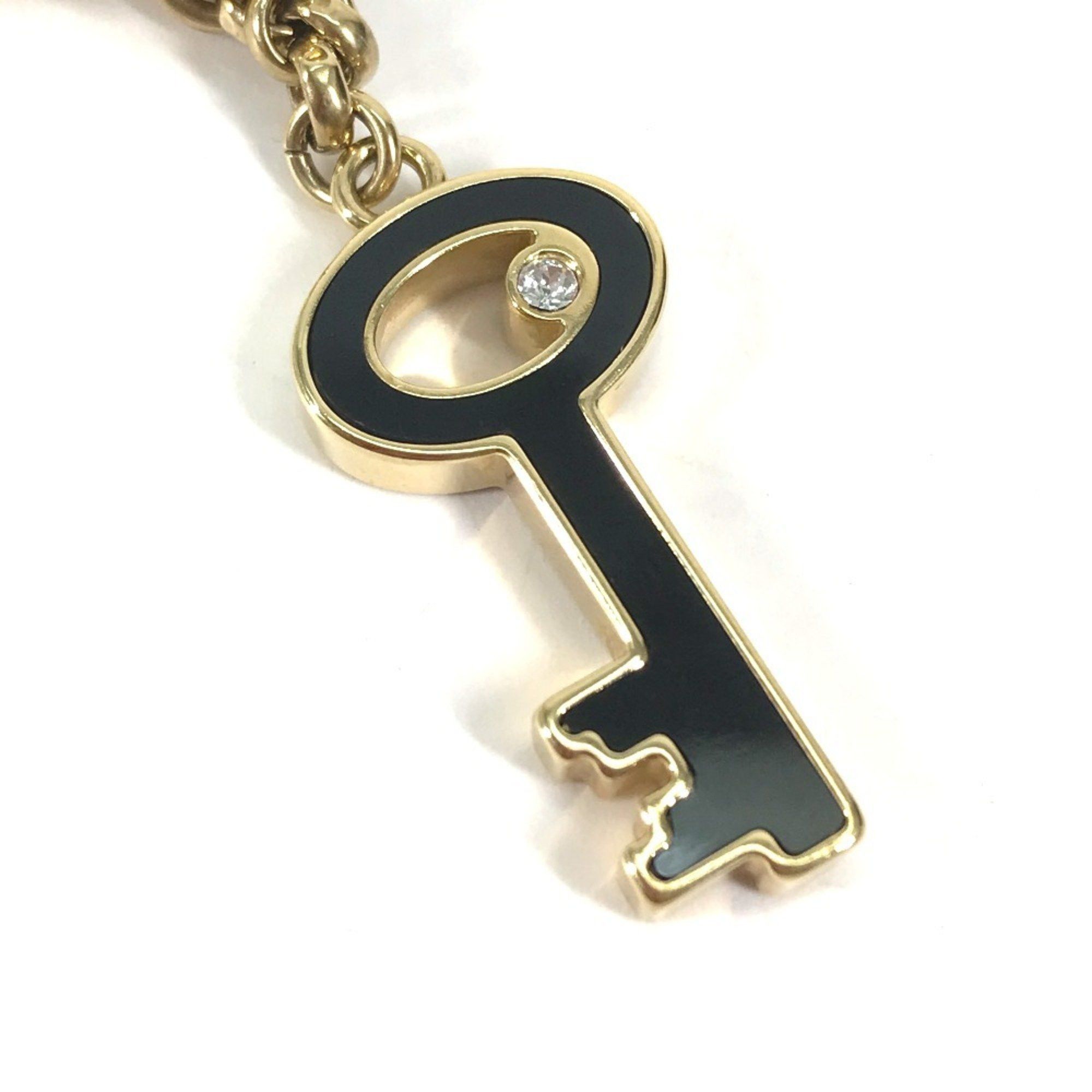 Louis Vuitton LOUIS VUITTON M66979 Padlock Keychain with Rhinestones, Bag Charm, Metal/Plastic, Women's, Black Size ONE SIZE - 6 Thumbnail