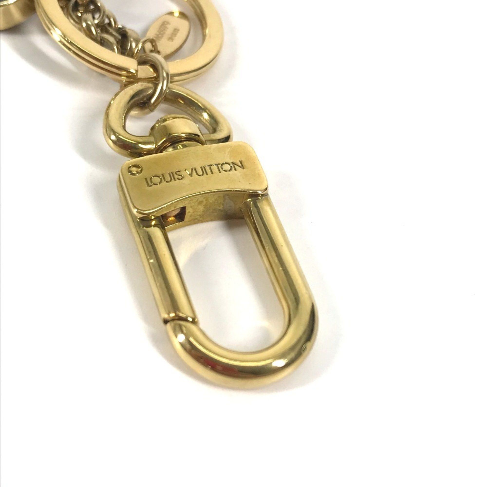 Louis Vuitton LOUIS VUITTON M66979 Padlock Keychain with Rhinestones, Bag Charm, Metal/Plastic, Women's, Black Size ONE SIZE - 8 Thumbnail