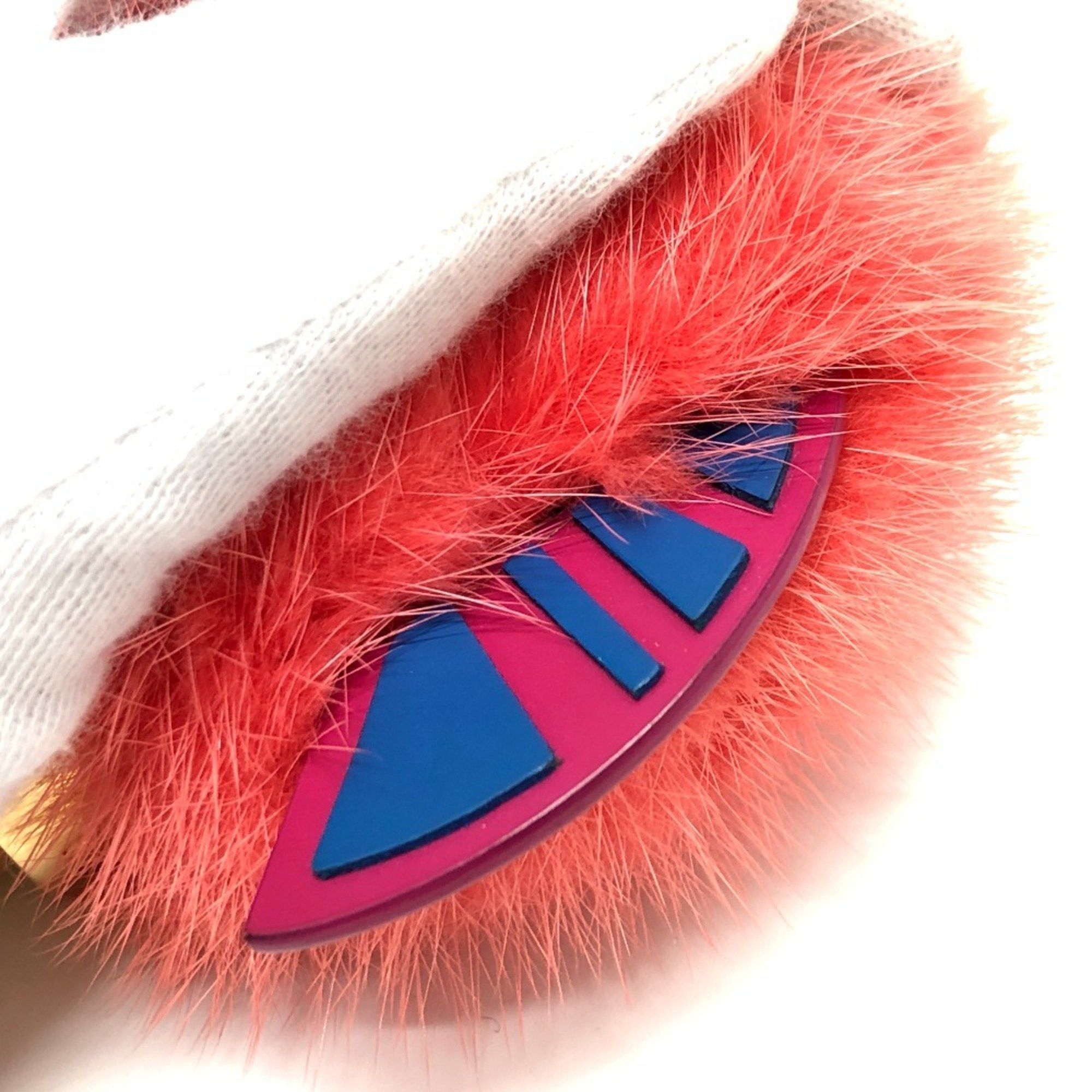LOUIS VUITTON M65143 Totem Bag Charm Keychain with Fur, Women's, Pink