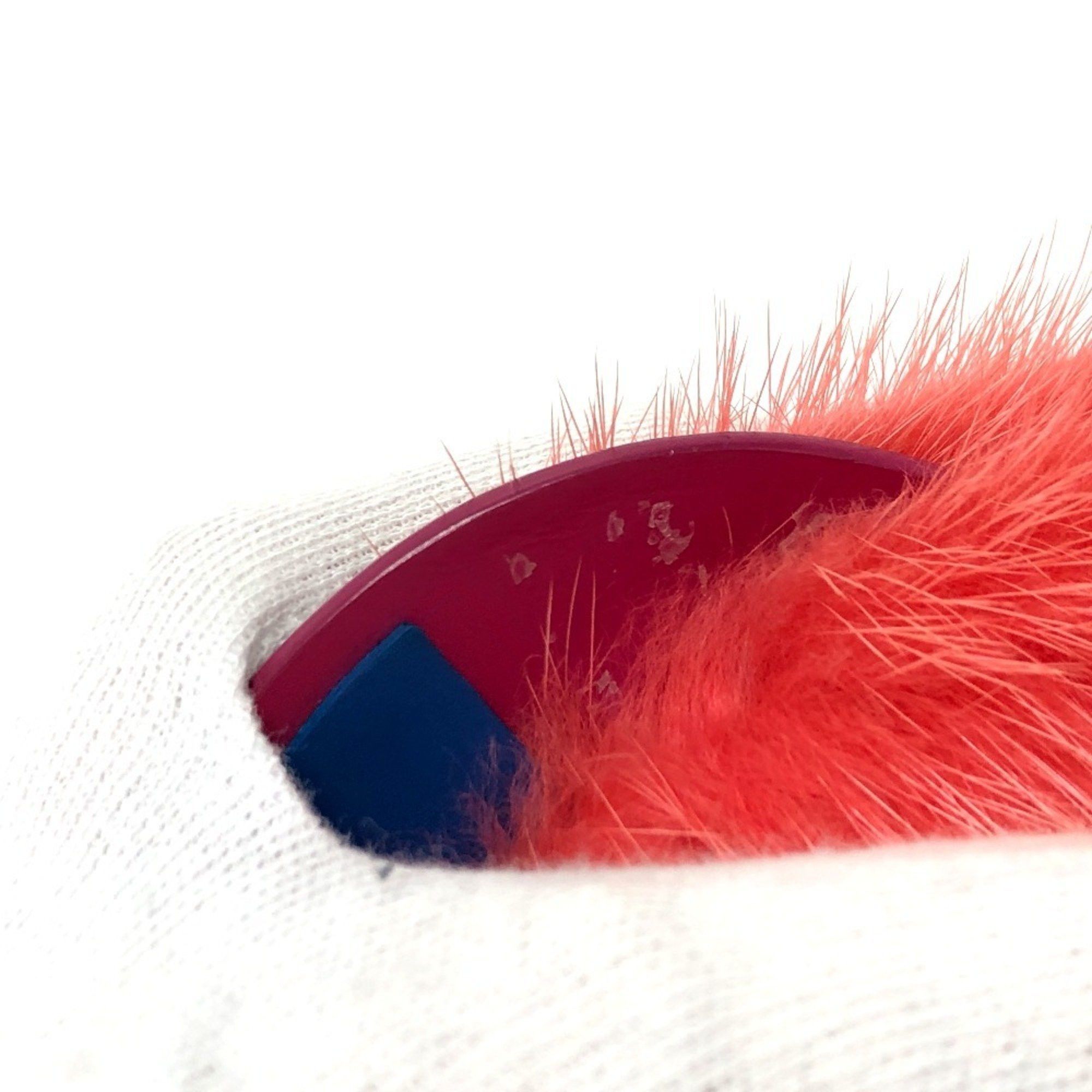 LOUIS VUITTON M65143 Totem Bag Charm Keychain with Fur, Women's, Pink