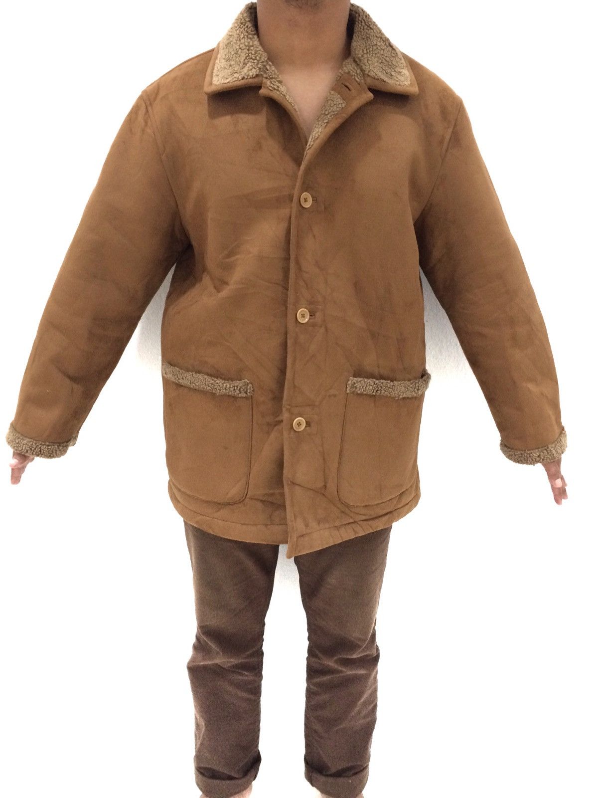 Leather Jacket Luxury Brand kents eye Button Up Jacket