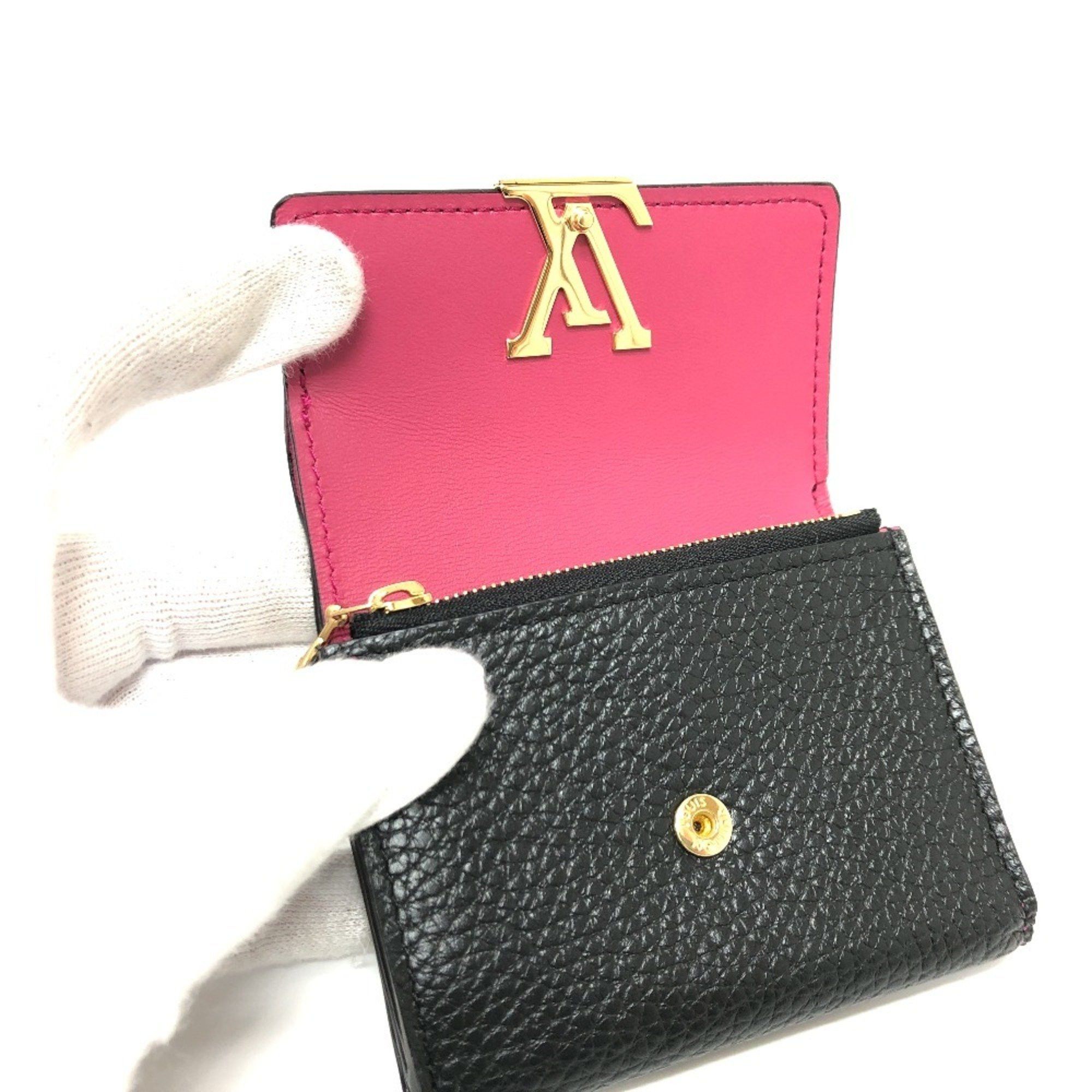 Louis Vuitton Louis Vuitton M68587 Women's Leather Coin Purse/coin Case Bicolor,Black,Noir,Pink Size ONE SIZE - 8 Thumbnail