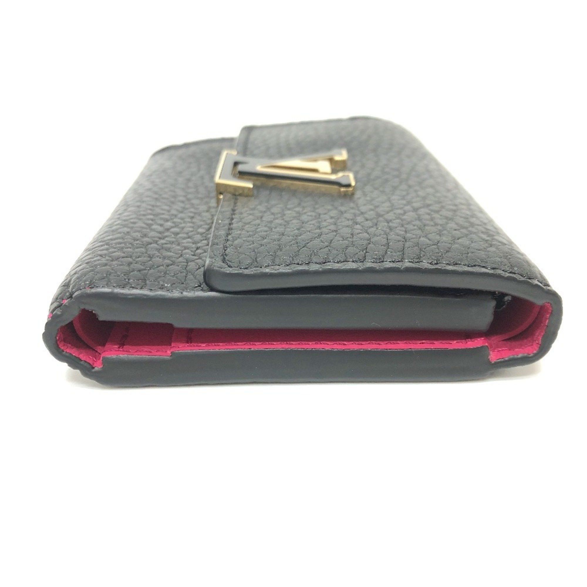 Louis Vuitton Louis Vuitton M68587 Women's Leather Coin Purse/coin Case Bicolor,Black,Noir,Pink Size ONE SIZE - 3 Thumbnail
