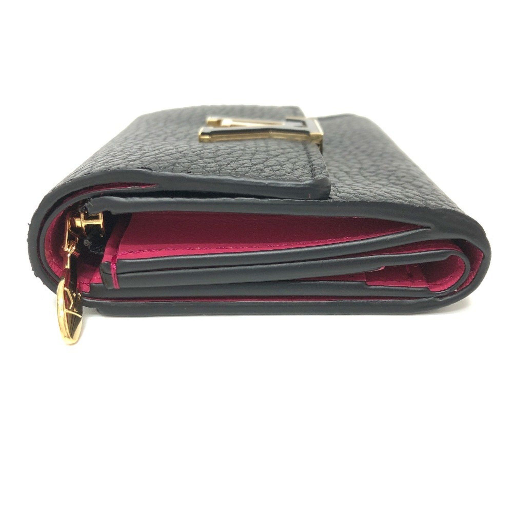 Louis Vuitton Louis Vuitton M68587 Women's Leather Coin Purse/coin Case Bicolor,Black,Noir,Pink Size ONE SIZE - 4 Thumbnail