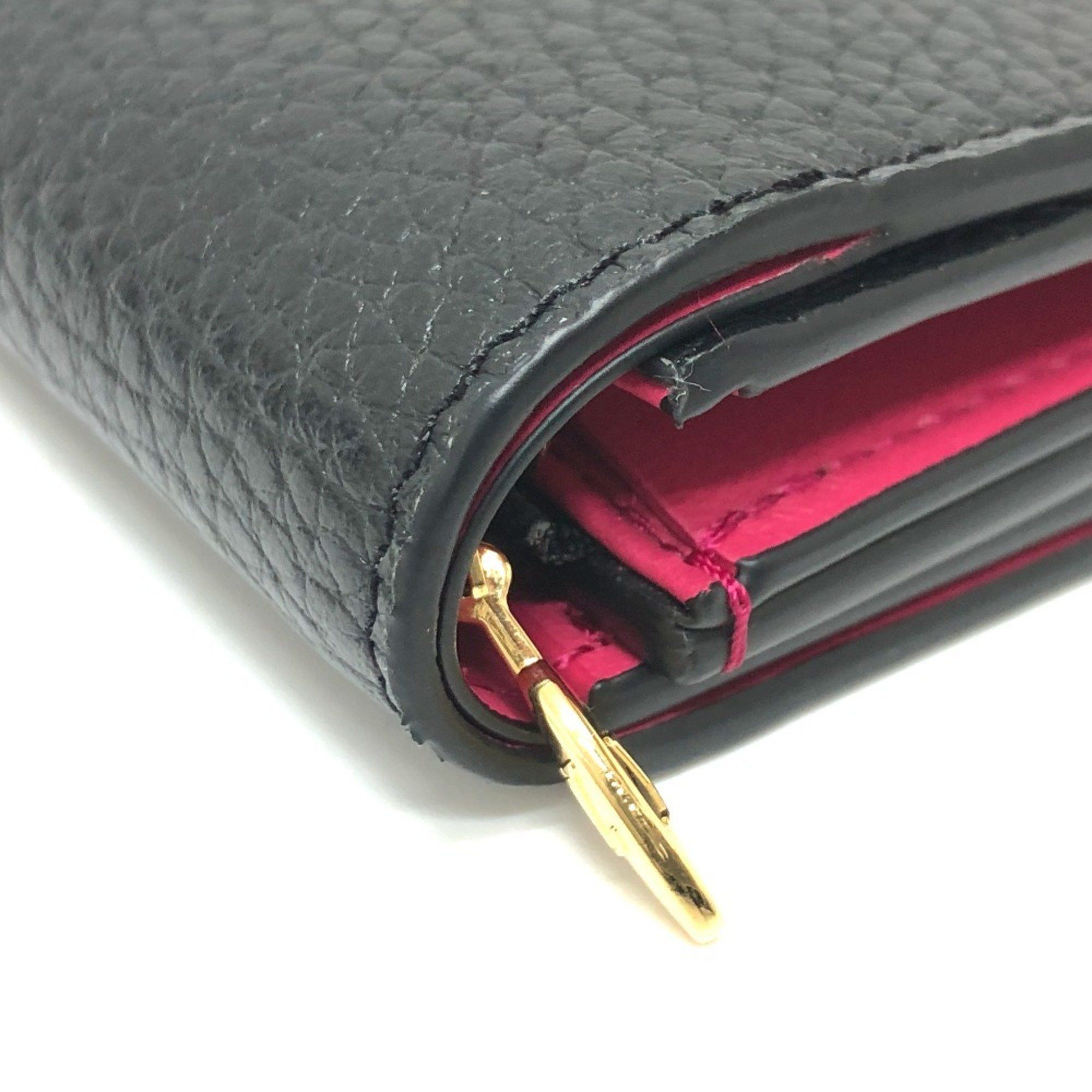 Louis Vuitton Louis Vuitton M68587 Women's Leather Coin Purse/coin Case Bicolor,Black,Noir,Pink Size ONE SIZE - 5 Thumbnail