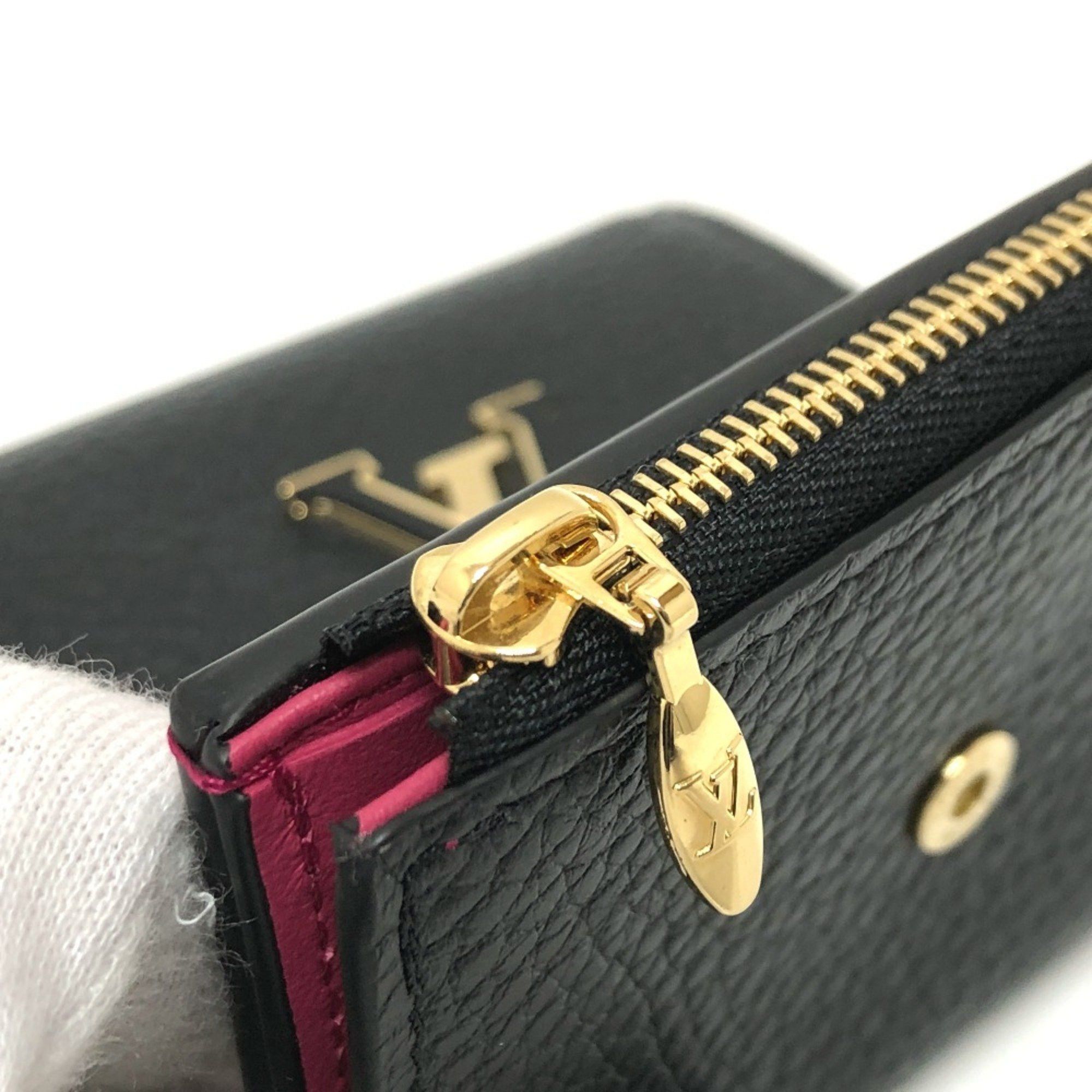 Louis Vuitton Louis Vuitton M68587 Women's Leather Coin Purse/coin Case Bicolor,Black,Noir,Pink Size ONE SIZE - 11 Thumbnail