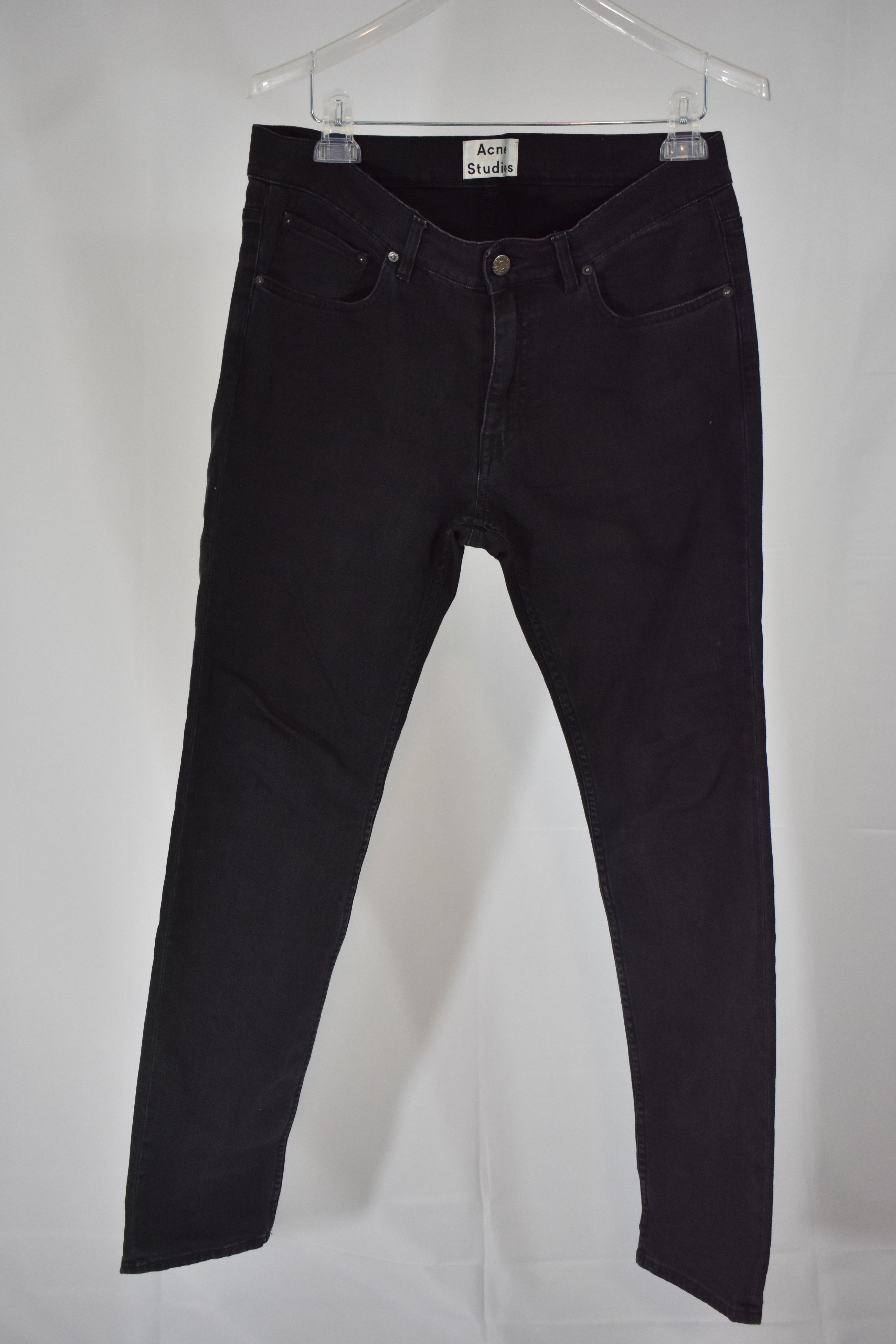 image of Acne Studios Ace Used Cash Black Jeans Size 32 Kanye Colorway, Men's