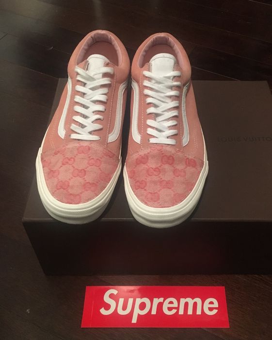 Pink 2024 gucci vans