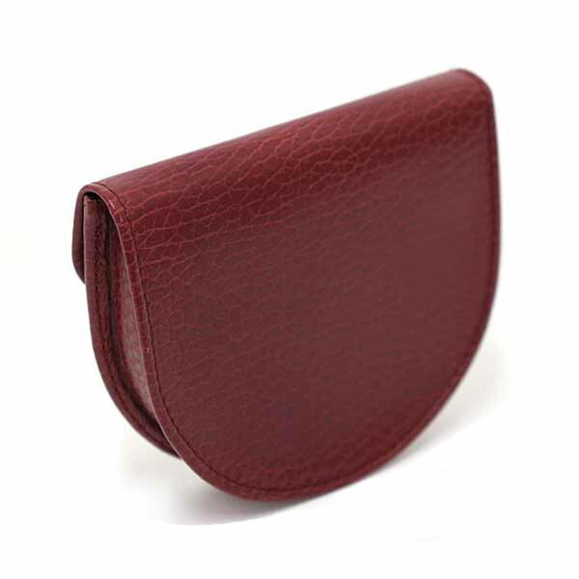 Cartier Cartier Must Line Coin Case Purse Leather Grained Bordeaux Dark Red Size ONE SIZE - 2 Thumbnail