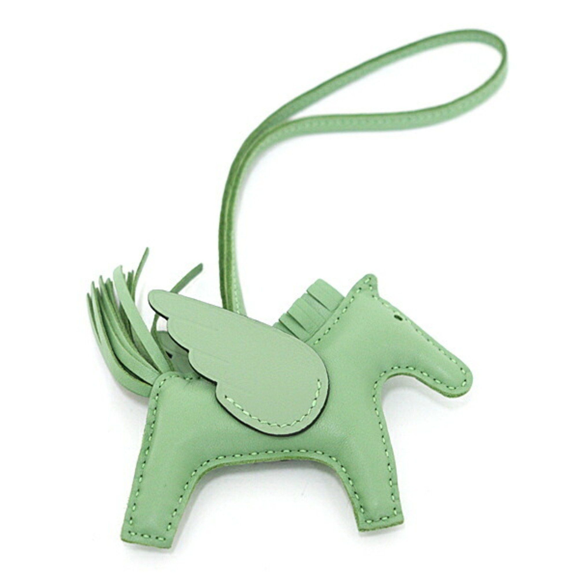 Hermes HERMES Rodeo Pegasus PM Vert Cricket Anjou Milo/Swift Bag Charm B Stamp Size ONE SIZE - 2 Thumbnail