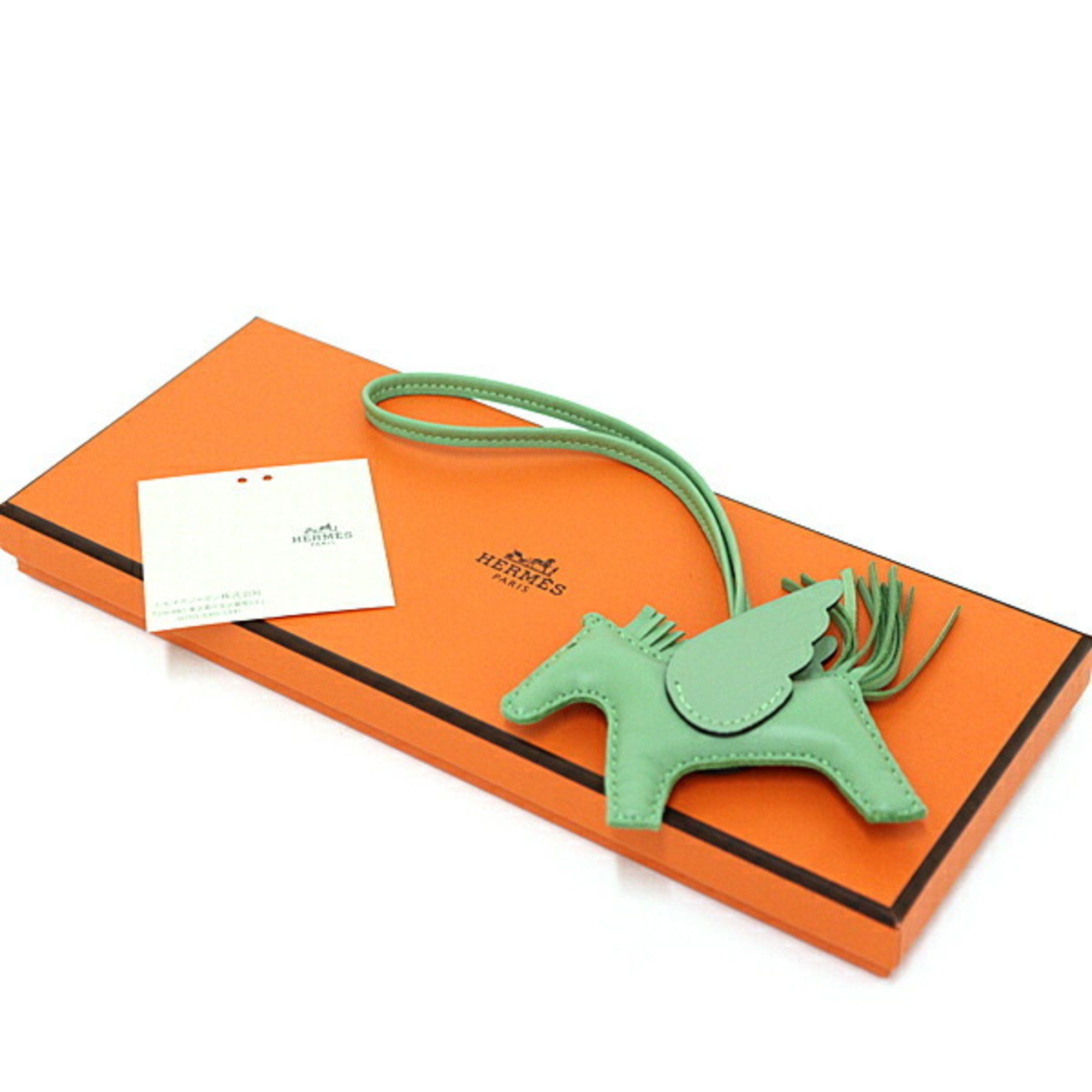 Hermes HERMES Rodeo Pegasus PM Vert Cricket Anjou Milo/Swift Bag Charm B Stamp Size ONE SIZE - 6 Thumbnail