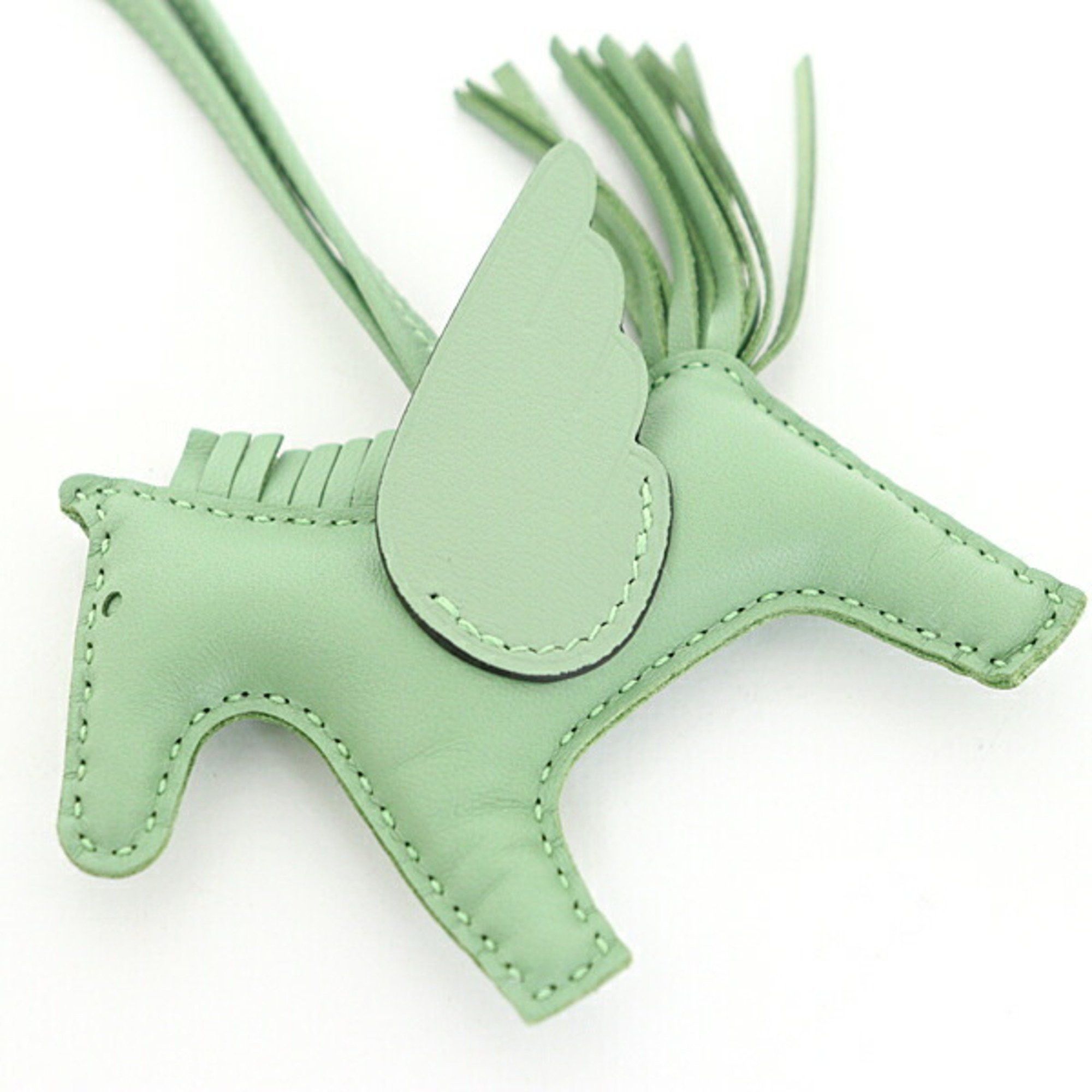 Hermes HERMES Rodeo Pegasus PM Vert Cricket Anjou Milo/Swift Bag Charm B Stamp Size ONE SIZE - 4 Thumbnail