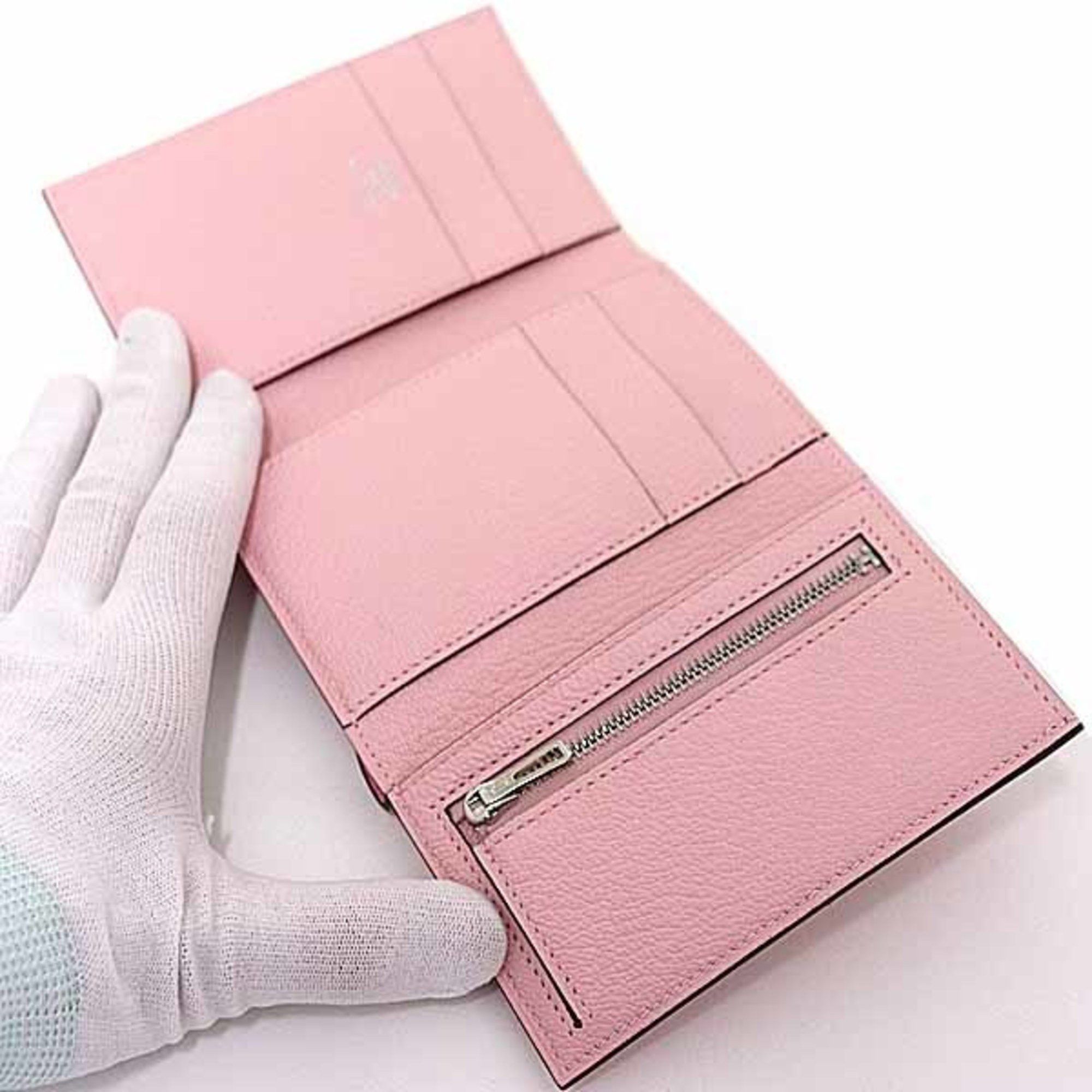 Hermes Hermes Bearn Combination Trifold Wallet Chevre K Stamp (Made in 2025) Rose Darling Unused Size ONE SIZE - 5 Thumbnail