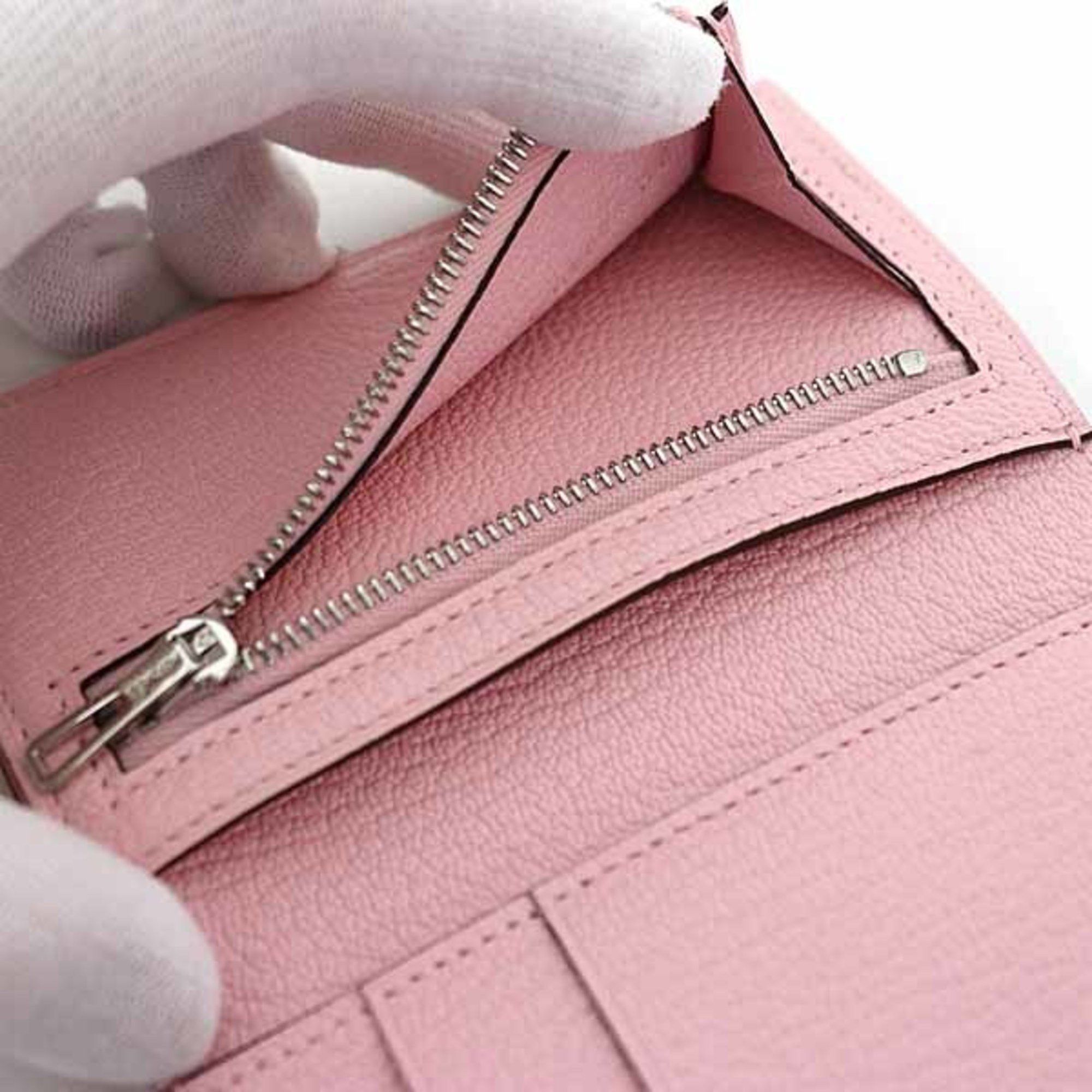 Hermes Hermes Bearn Combination Trifold Wallet Chevre K Stamp (Made in 2025) Rose Darling Unused Size ONE SIZE - 6 Thumbnail