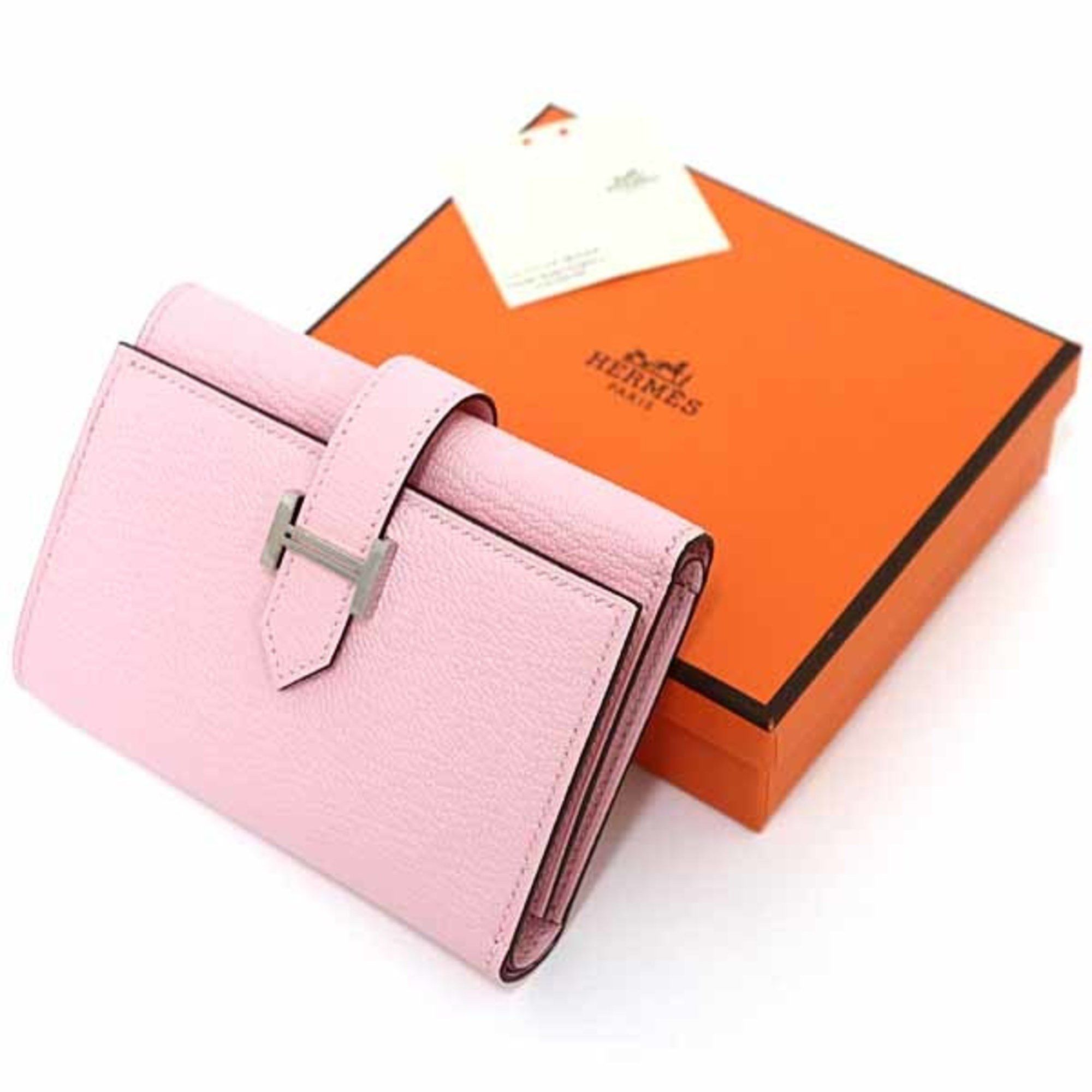 Hermes Hermes Bearn Combination Trifold Wallet Chevre K Stamp (Made in 2025) Rose Darling Unused Size ONE SIZE - 2 Thumbnail