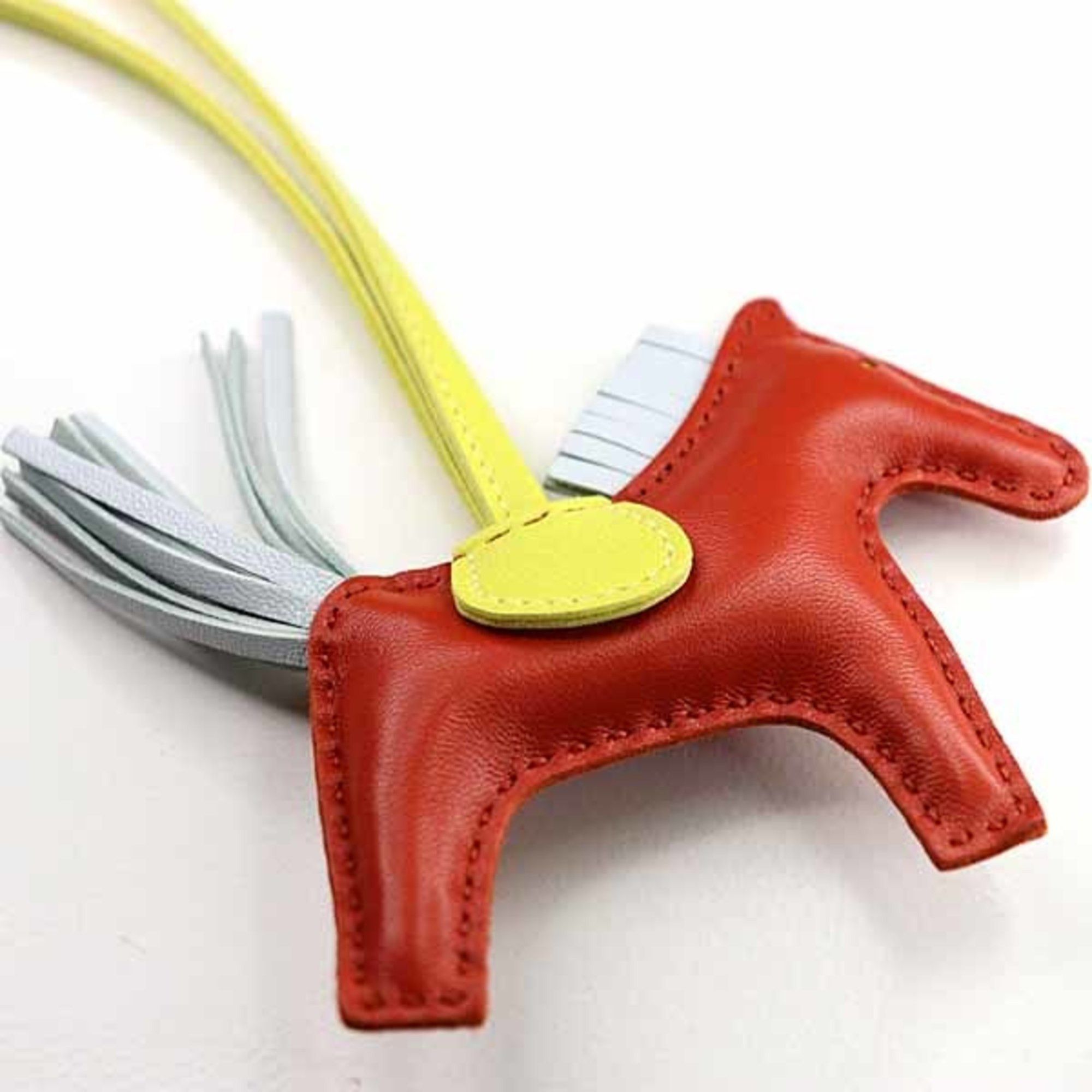 Hermes Hermes Rodeo Charm PM Anjou Milo Carnelian Lime Bleu Brume U Stamp Bag Size ONE SIZE - 6 Thumbnail