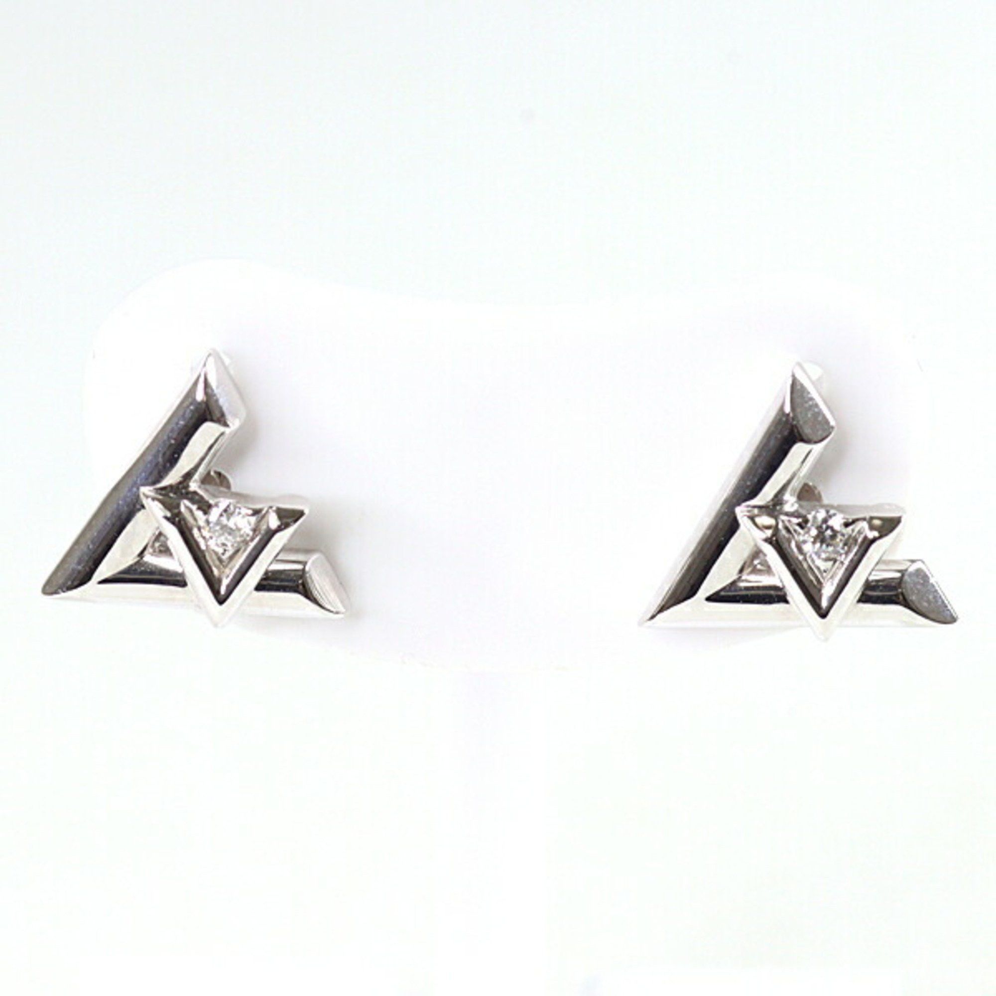 Louis Vuitton Louis Vuitton earrings LV Volt One white gold diamond 750WG Q96970 set of 2 Size ONE SIZE - 5 Thumbnail