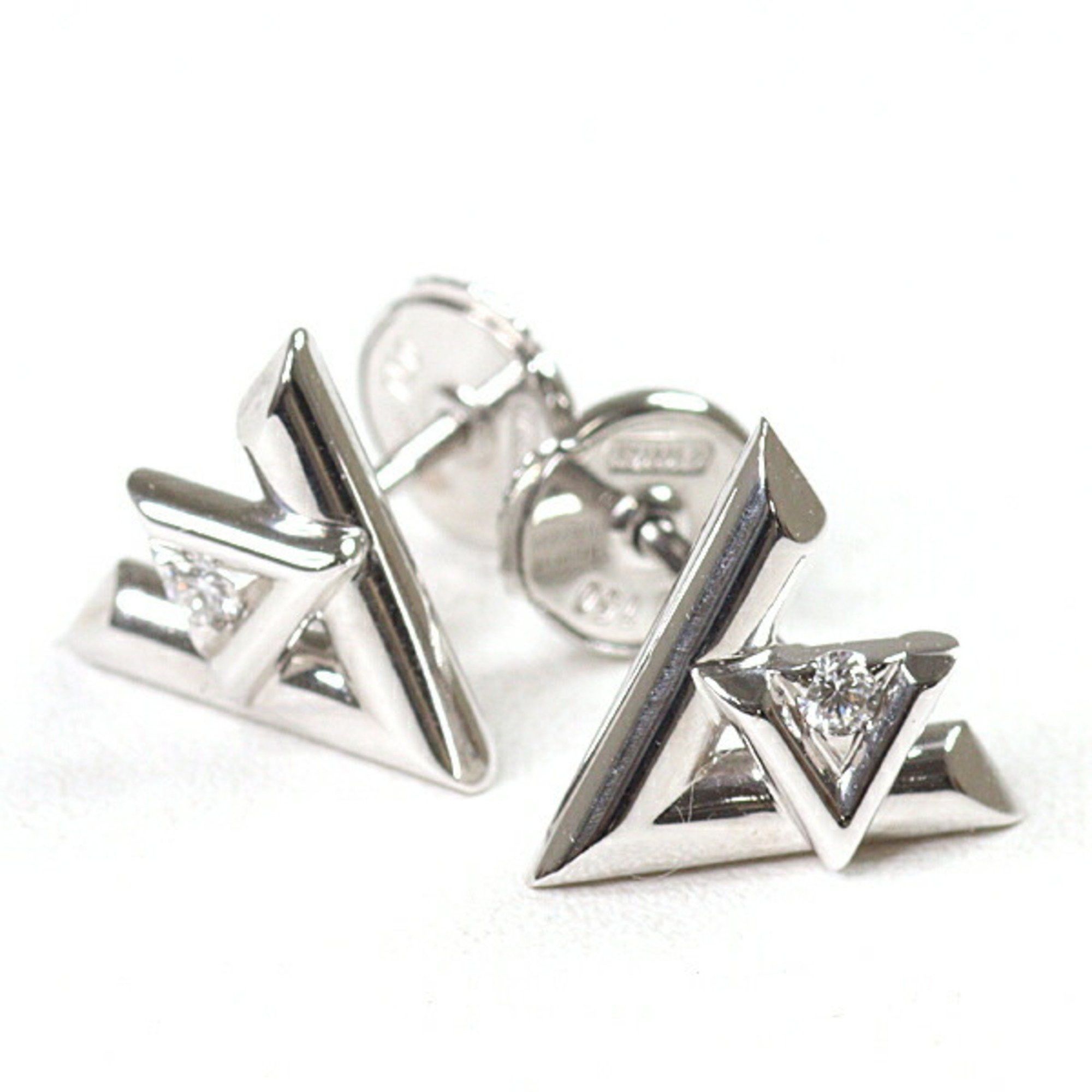 Louis Vuitton Louis Vuitton earrings LV Volt One white gold diamond 750WG Q96970 set of 2 Size ONE SIZE - 2 Thumbnail