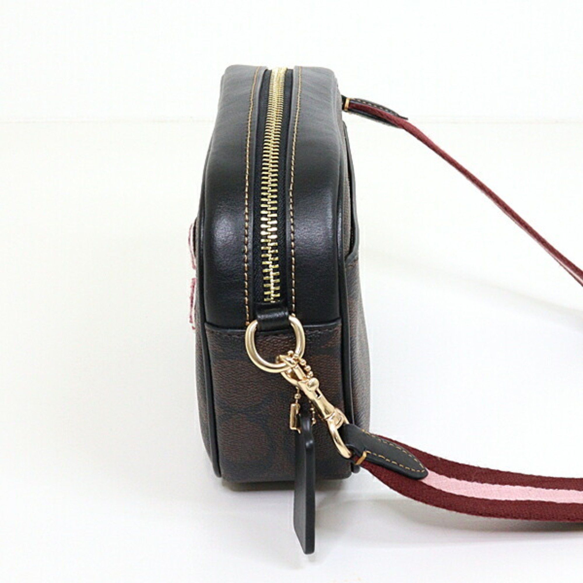 Coach Coach Mini Jamie Camera Bag Signature Canvas Patch CF455 Outlet Unused Size ONE SIZE - 5 Thumbnail