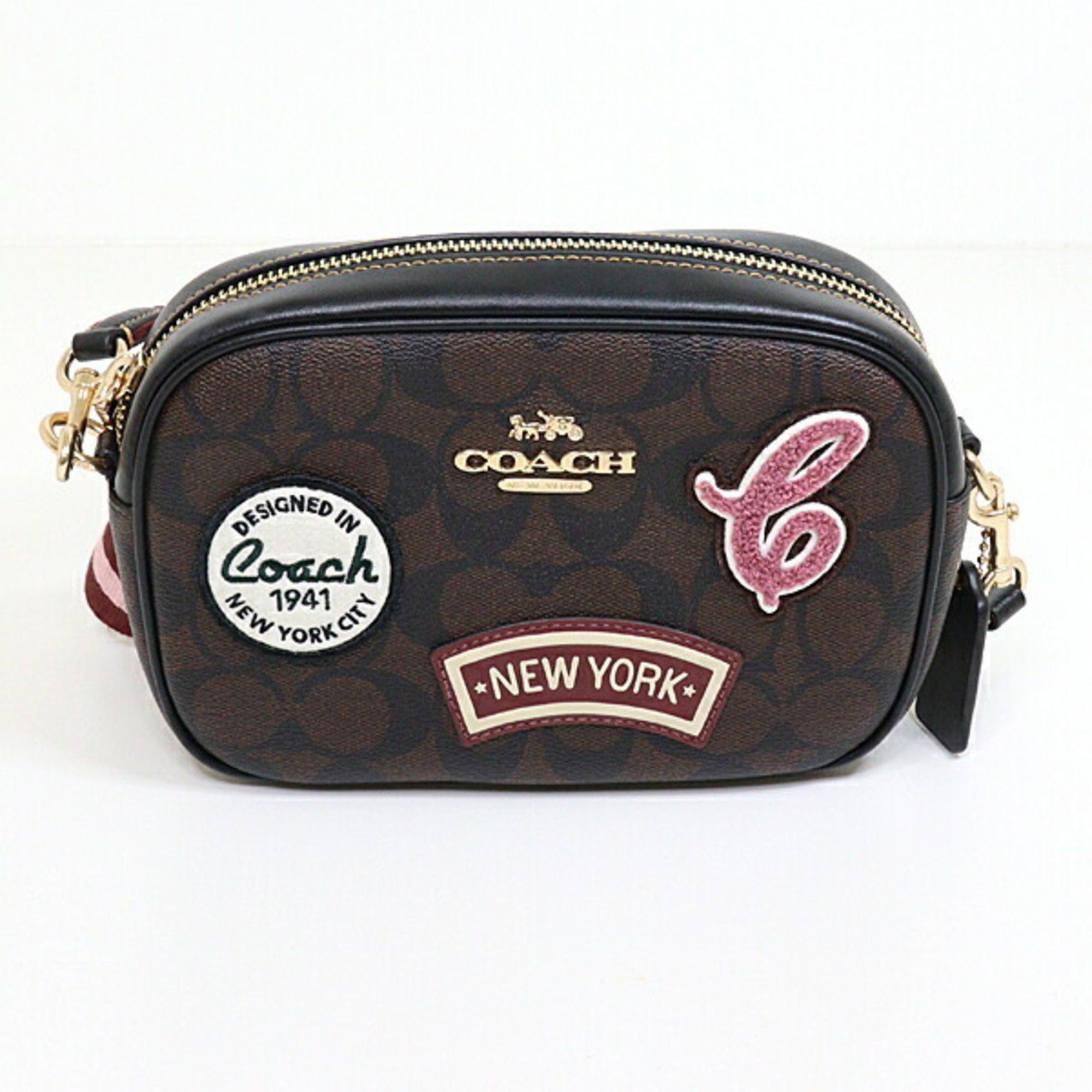 Coach Coach Mini Jamie Camera Bag Signature Canvas Patch CF455 Outlet Unused Size ONE SIZE - 3 Thumbnail