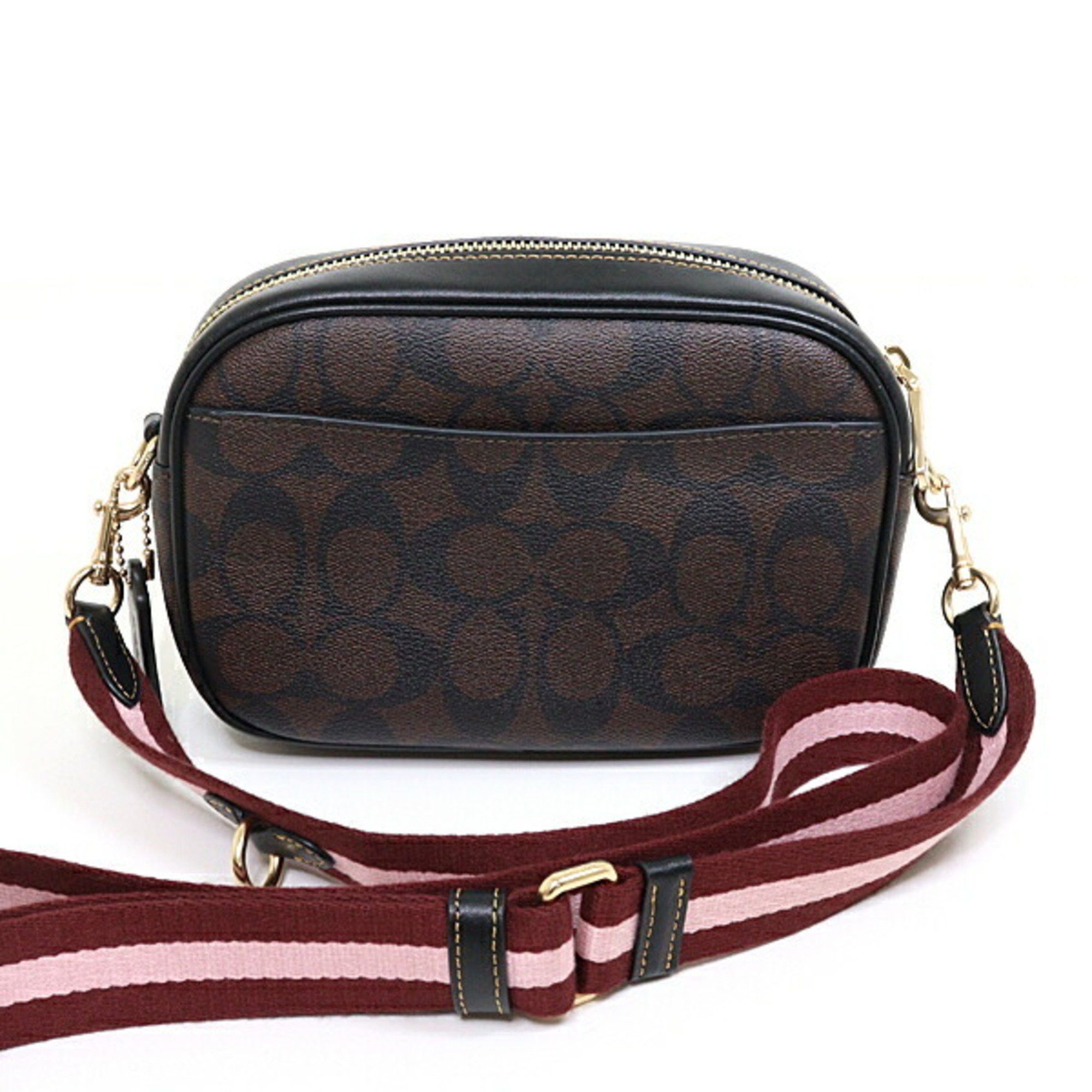 Coach Coach Mini Jamie Camera Bag Signature Canvas Patch CF455 Outlet Unused Size ONE SIZE - 4 Thumbnail