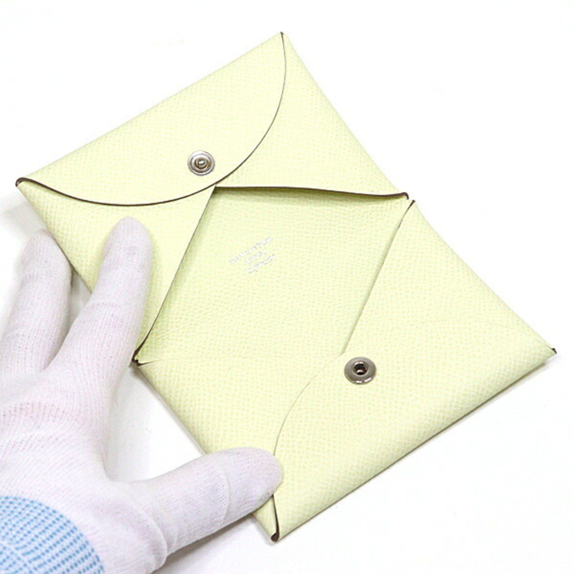 Hermes Hermes Calvi card case coin Epson Jaune Milton W stamp Made in 2024 Unused Size ONE SIZE - 4 Thumbnail