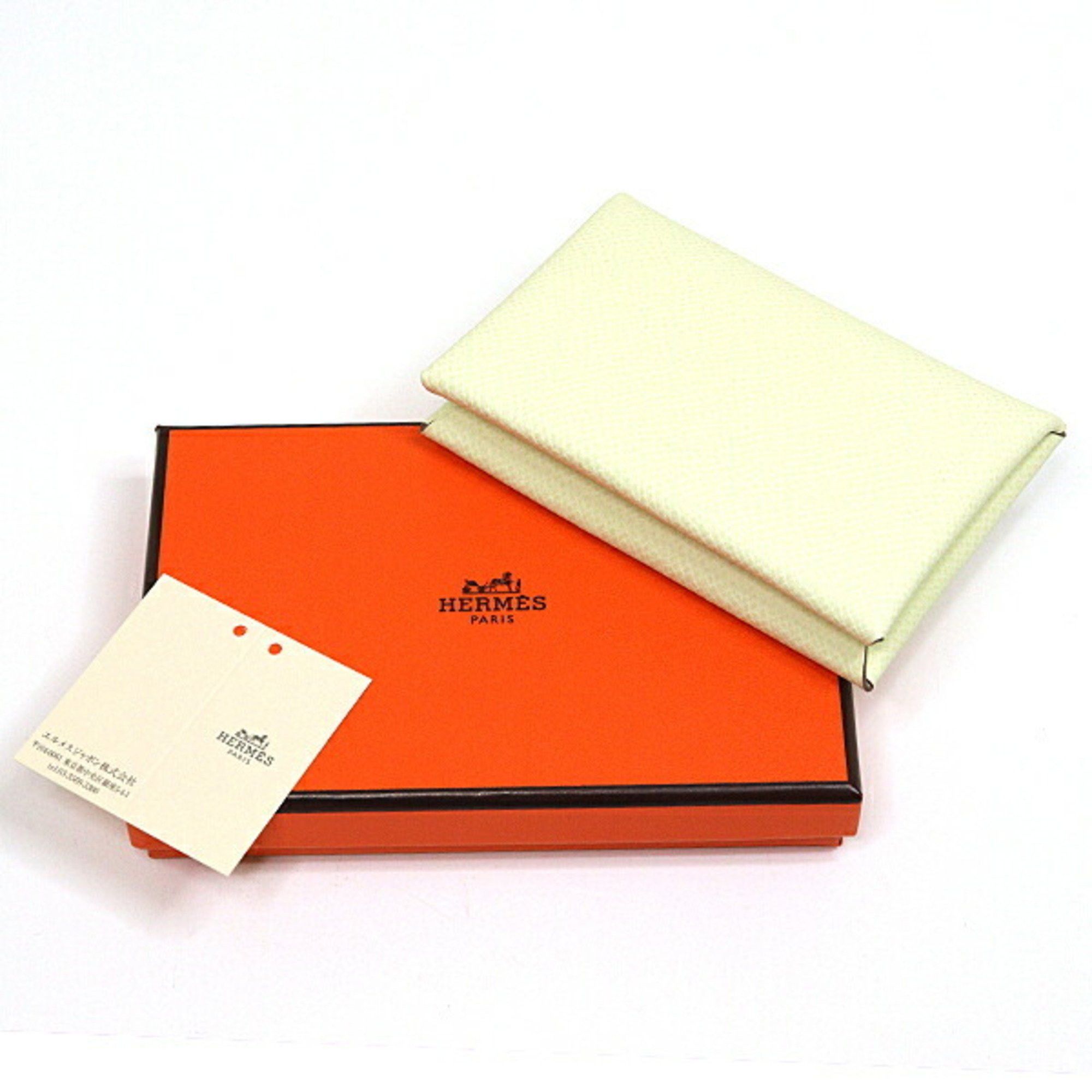 Hermes Hermes Calvi card case coin Epson Jaune Milton W stamp Made in 2024 Unused Size ONE SIZE - 2 Thumbnail