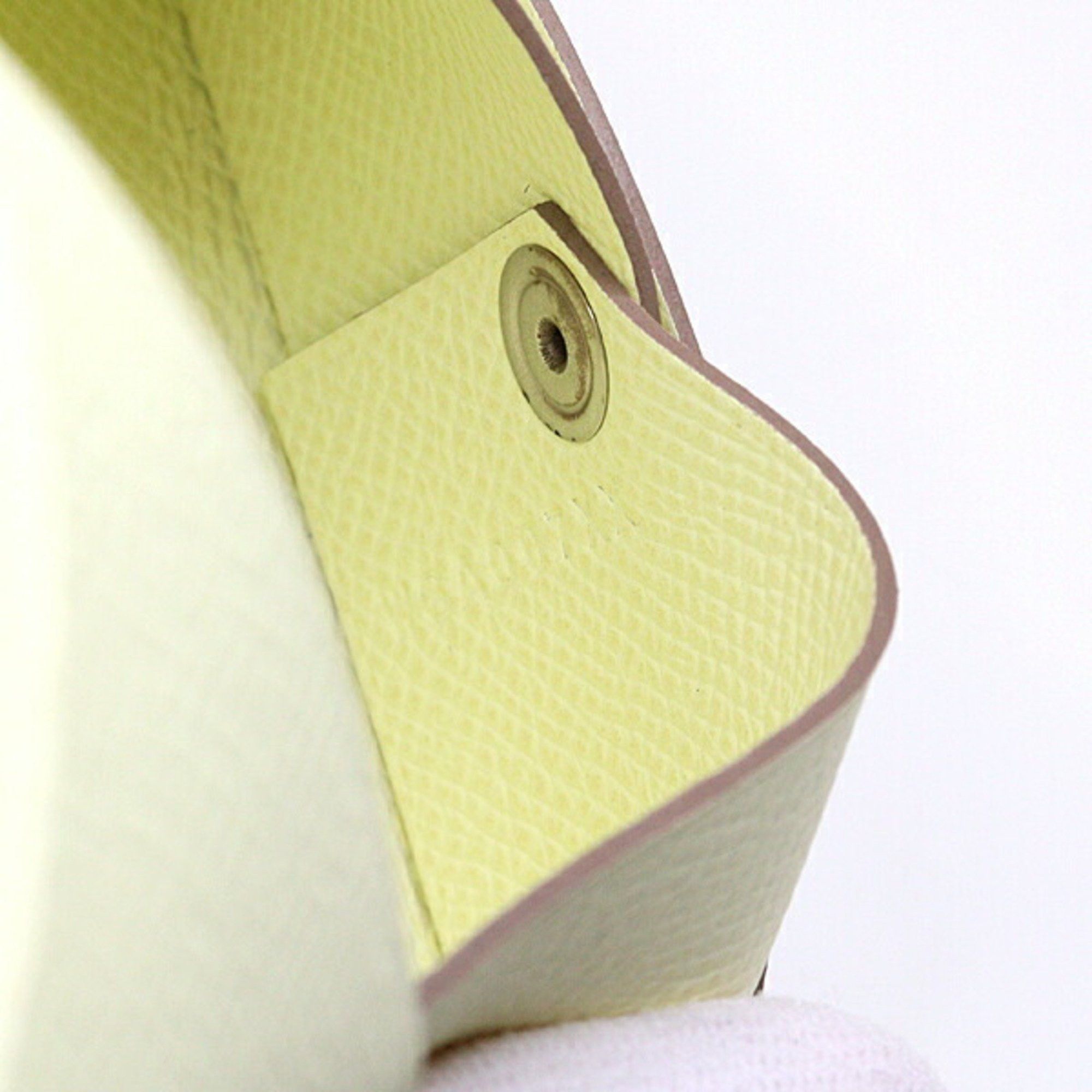 Hermes Hermes Calvi card case coin Epson Jaune Milton W stamp Made in 2024 Unused Size ONE SIZE - 6 Thumbnail