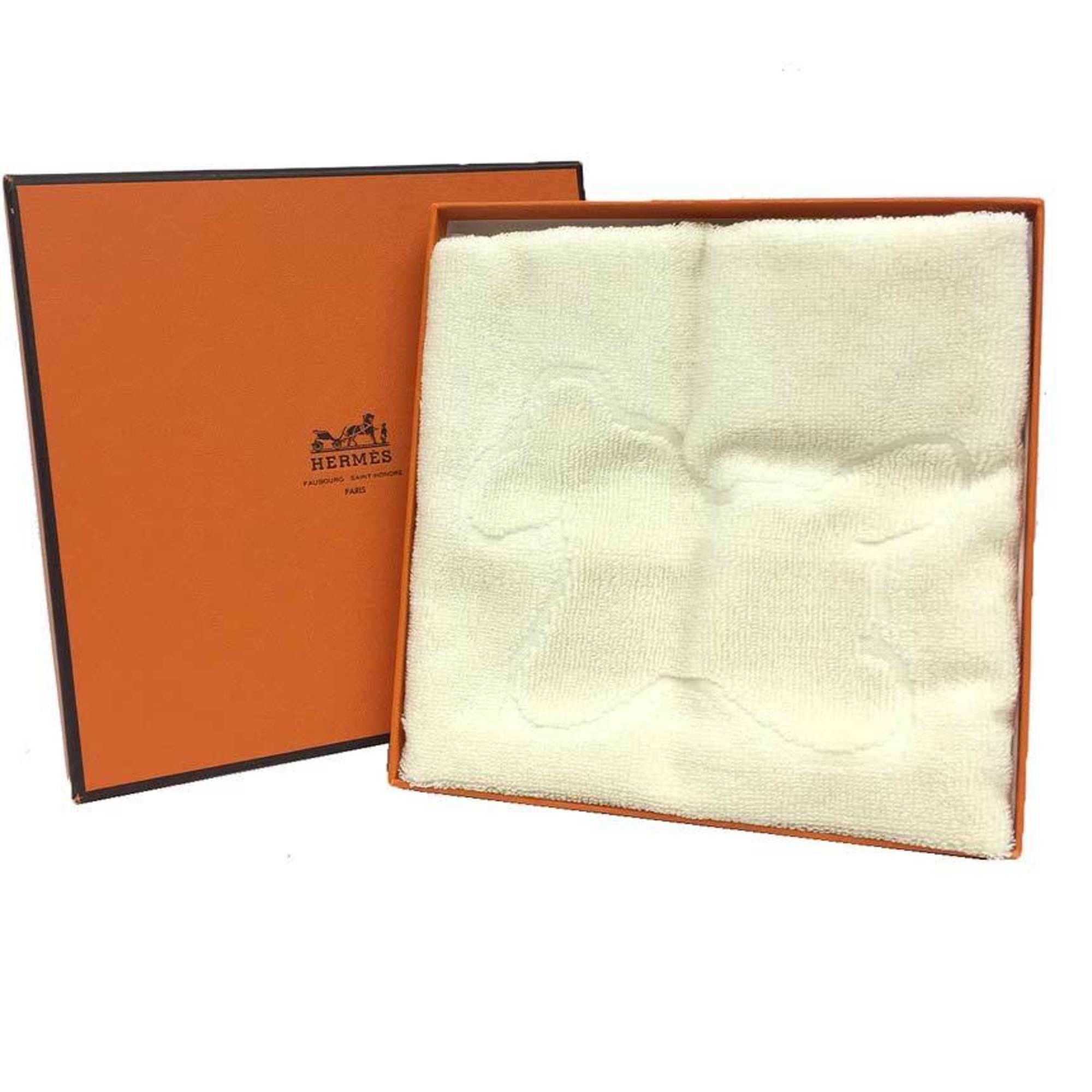 Hermes HERMES CARRE DADA Hand Towel, 30x30cm, Baby Ivory, Horse Print, Handkerchief, Unused Size ONE SIZE - 2 Thumbnail