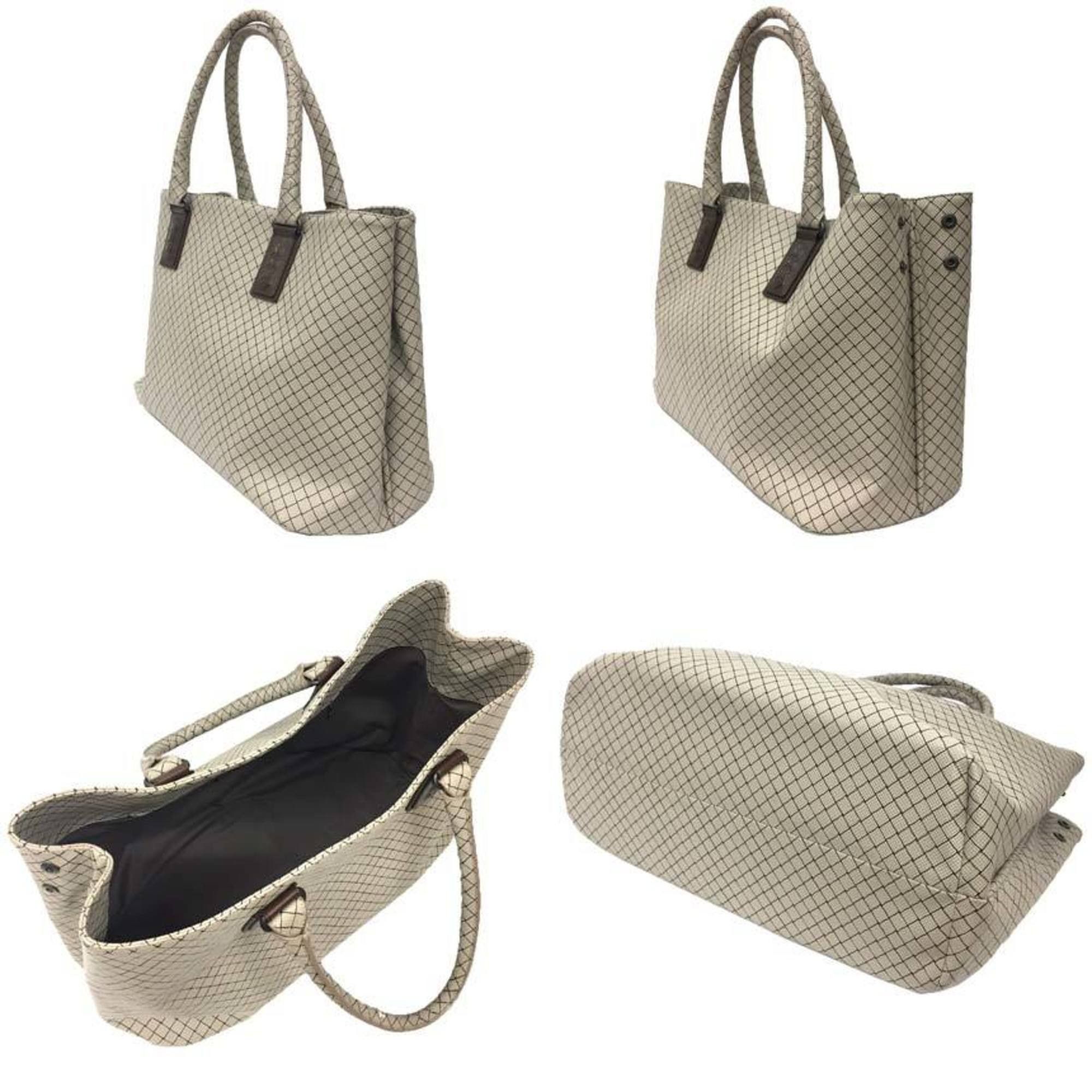 Bottega Veneta Bottega Veneta Marco Polo Tote Bag 222498 Light Gray/Brown Size ONE SIZE - 2 Thumbnail