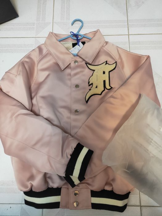 Fear of God Fear Of God Pink Satin Coaches Jacket Size S | Grailed