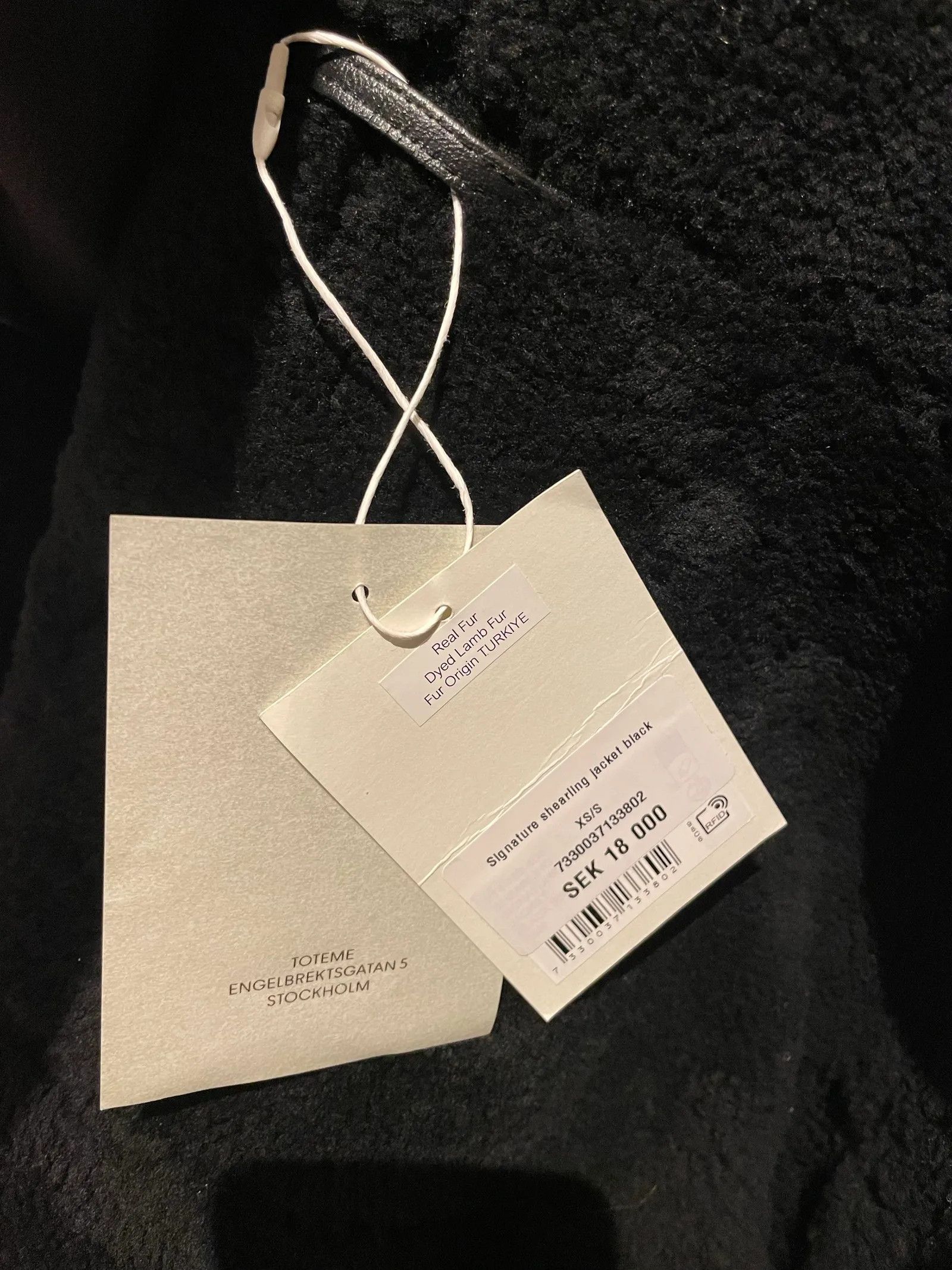 Toteme Toteme SIGNATURE SHEARLING JACKET BLACK Leather Jacket Size XS / US 0-2 / IT 36-38 - 4 Thumbnail