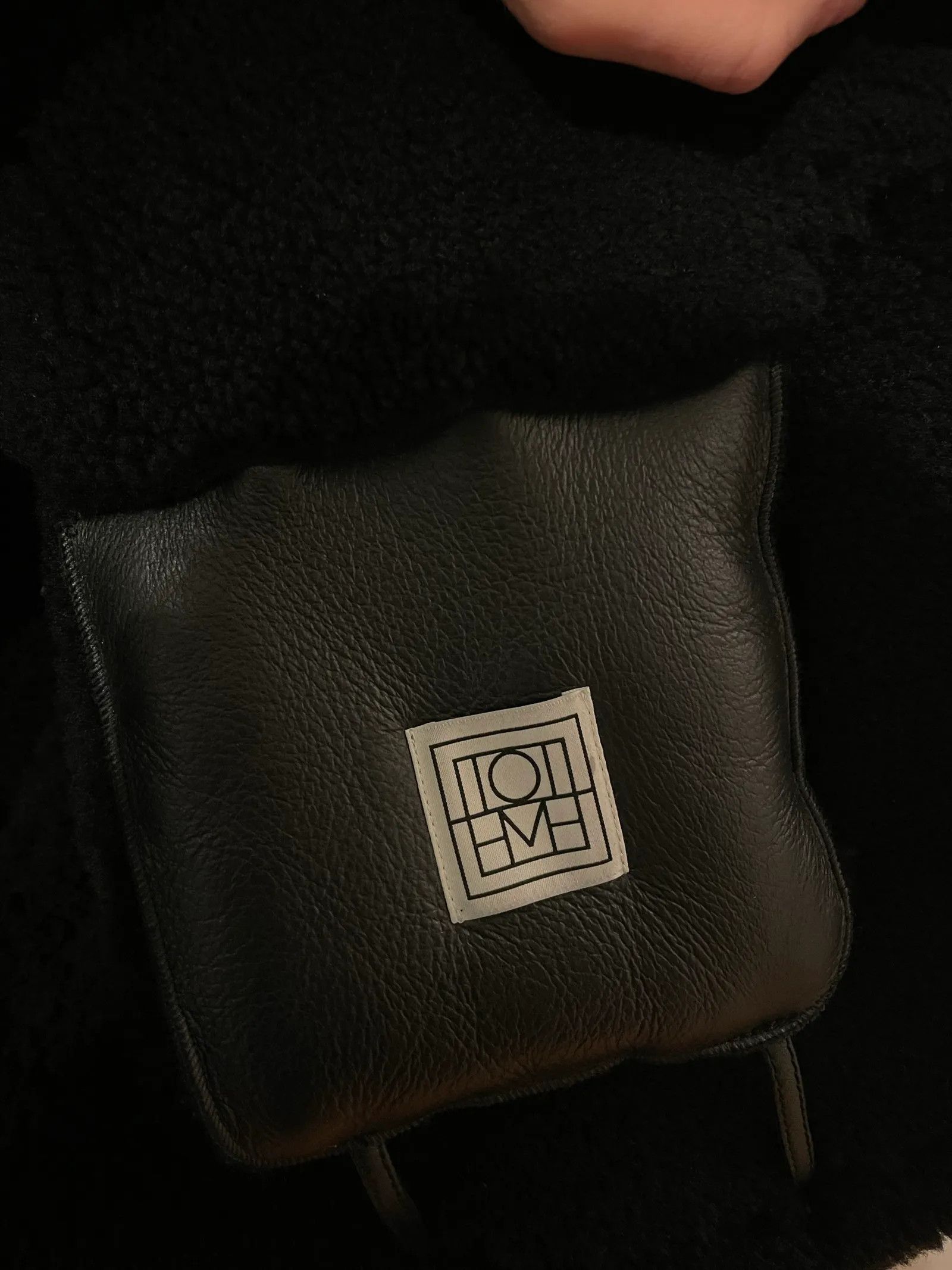 Toteme Toteme SIGNATURE SHEARLING JACKET BLACK Leather Jacket Size XS / US 0-2 / IT 36-38 - 3 Thumbnail