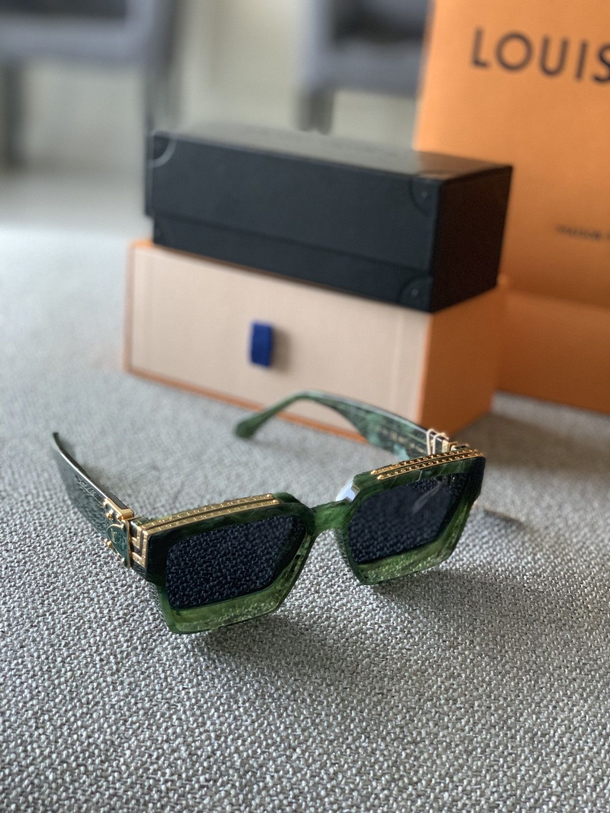 Louis Vuitton x Virgil Abloh Millionaires 1.1 Sunglasses Green