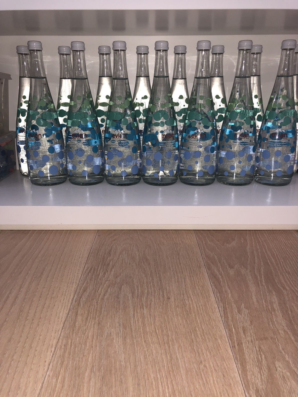 Off white x evian water bottle best sale