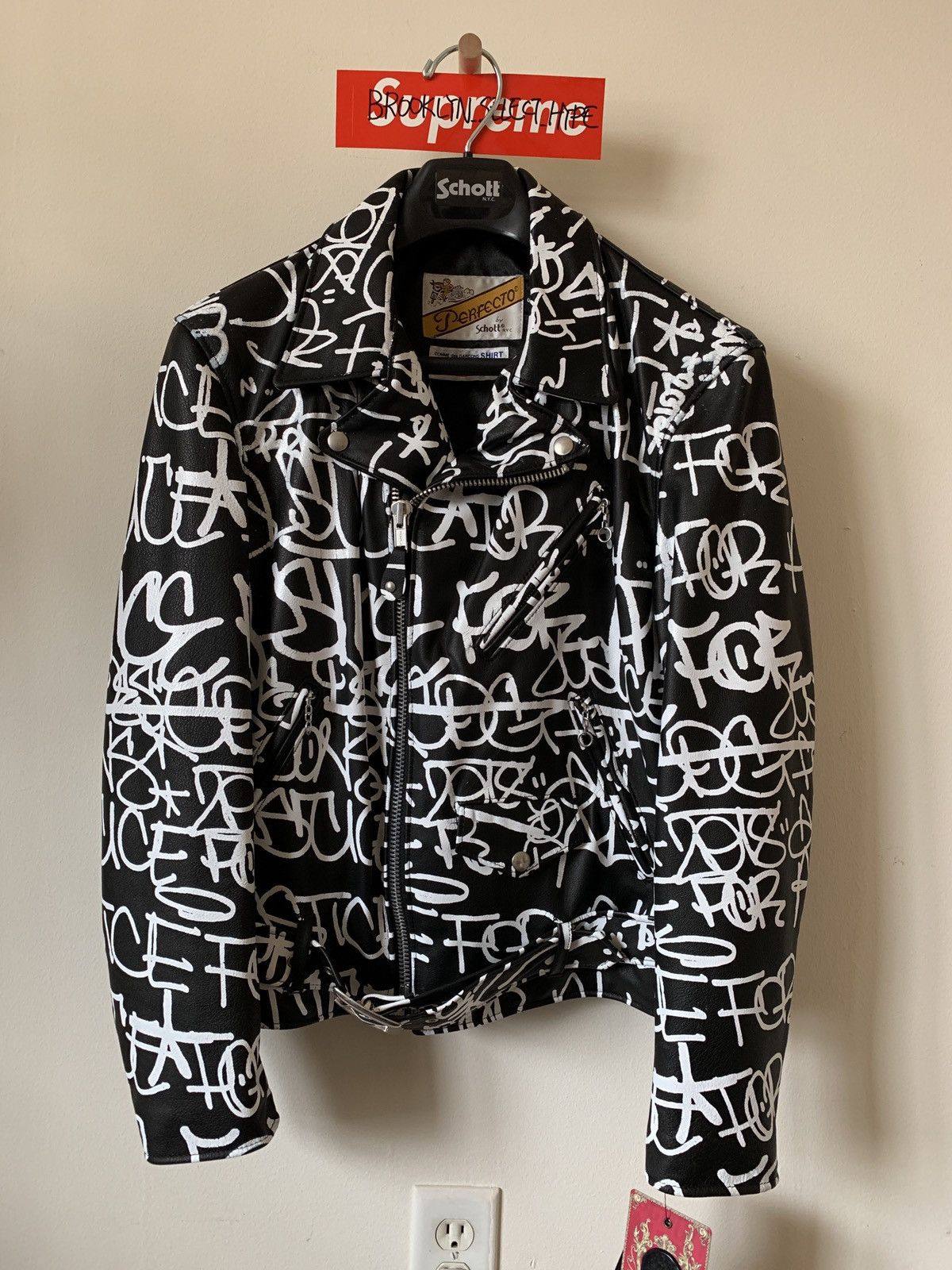 Supreme Supreme Comme des garçons cdg Leather jacket | Grailed