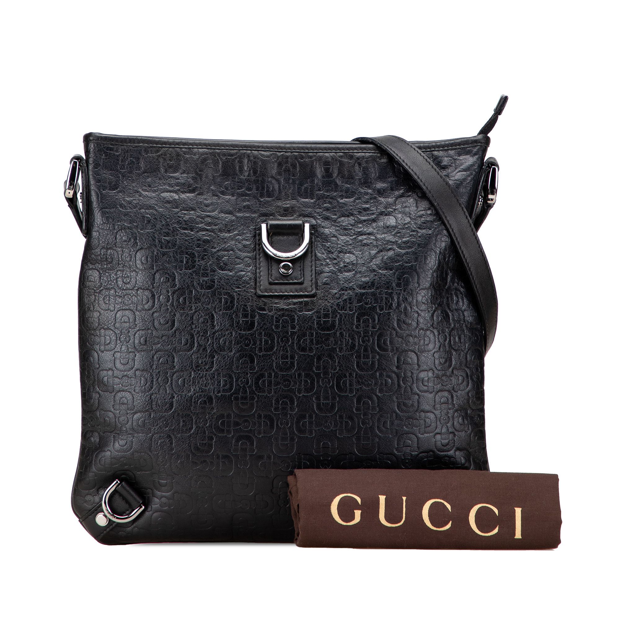 Gucci Gucci Horsebit Embossed Leather Abbey D Ring Crossbody Size ONE SIZE - 10 Thumbnail
