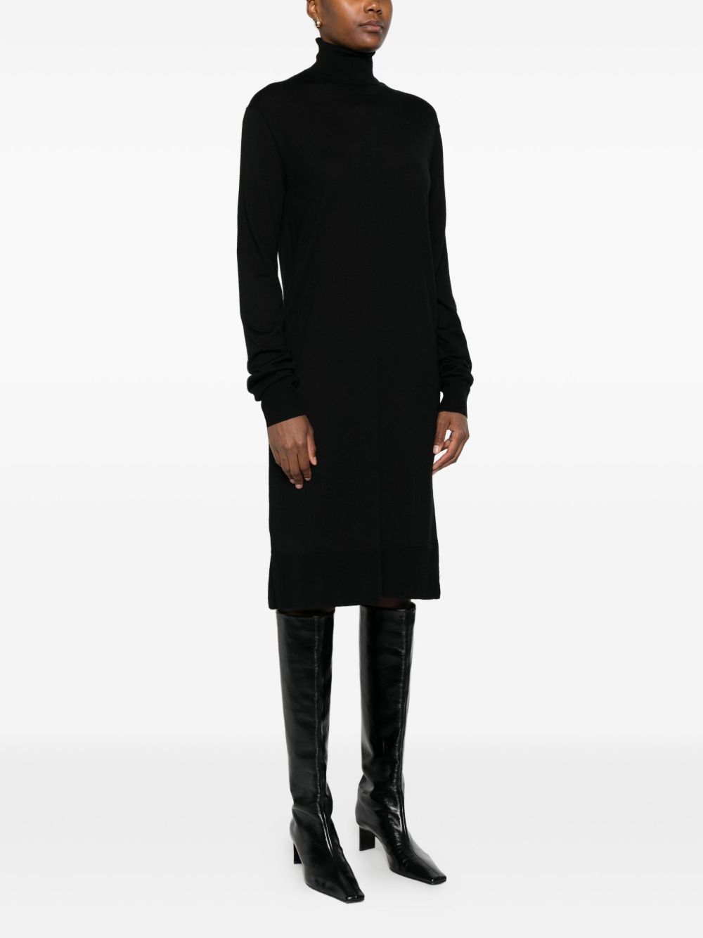 Toteme WOOL TURTLE-NECK MIDI DRESS Size S / US 4 / IT 40 - 3 Thumbnail