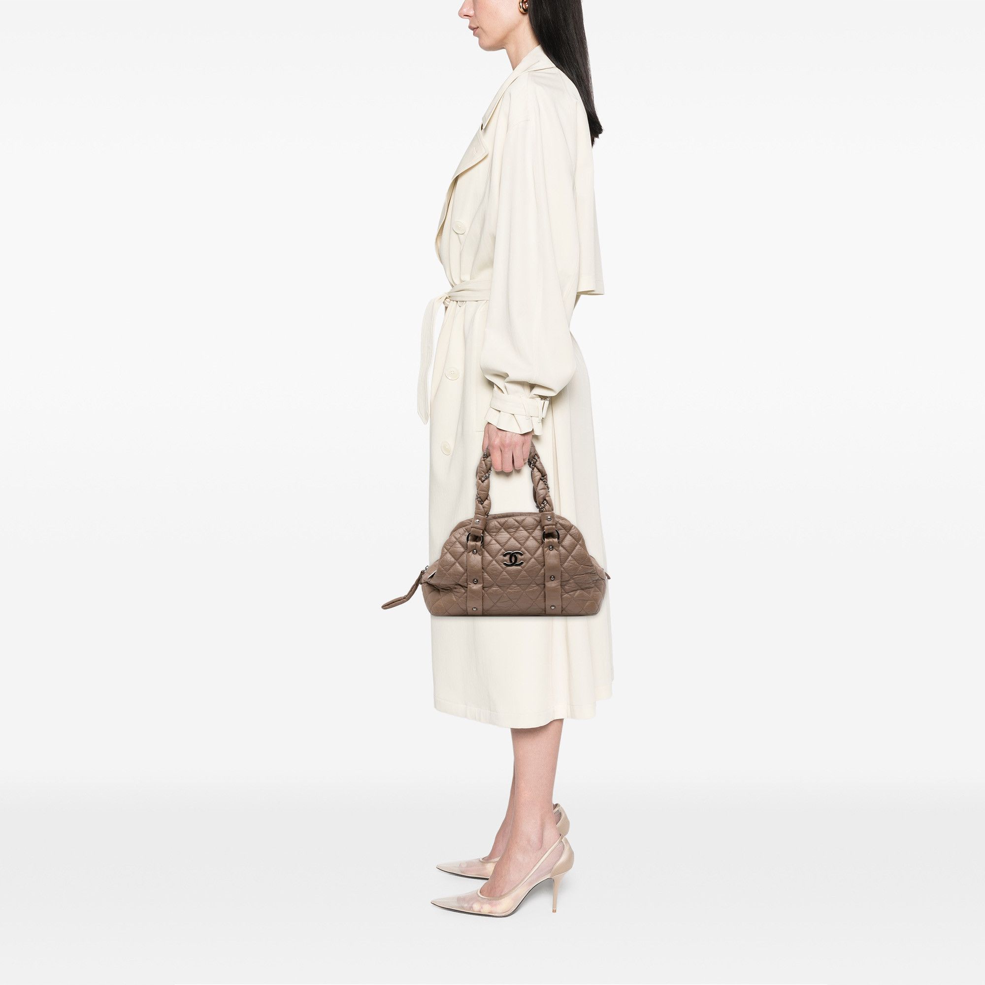 Chanel Chanel Distressed Lambskin Lady Braid Bowler Bag Size ONE SIZE - 13 Thumbnail