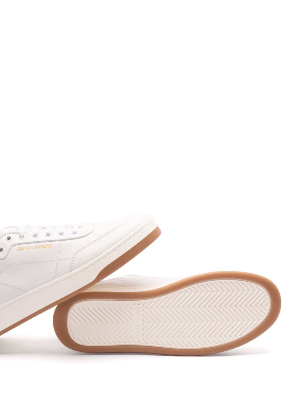 Saint Laurent Paris SL61 LEATHER SNEAKERS Size US 10.5 / EU 43-44 - 2 Thumbnail