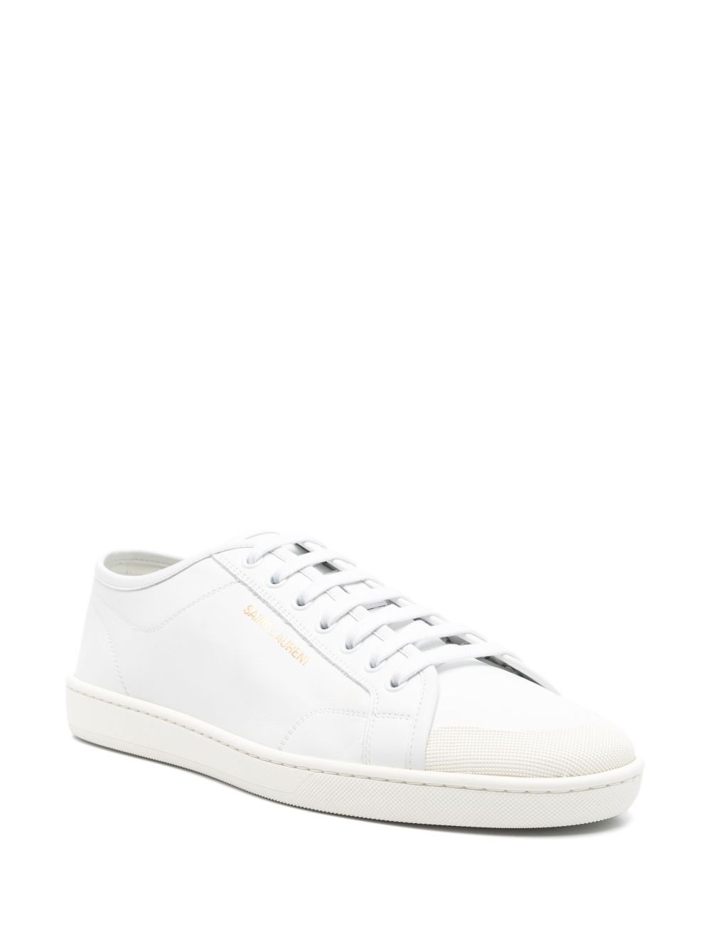 Saint Laurent Paris GYM LEATHER SNEAKERS Size US 7 / EU 40 - 2 Thumbnail