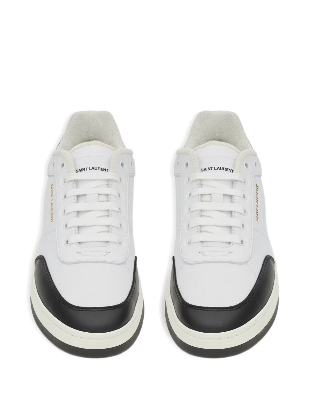 Saint Laurent Paris SL61 LEATHER SNEAKERS Size US 10.5 / EU 43-44 - 2 Thumbnail