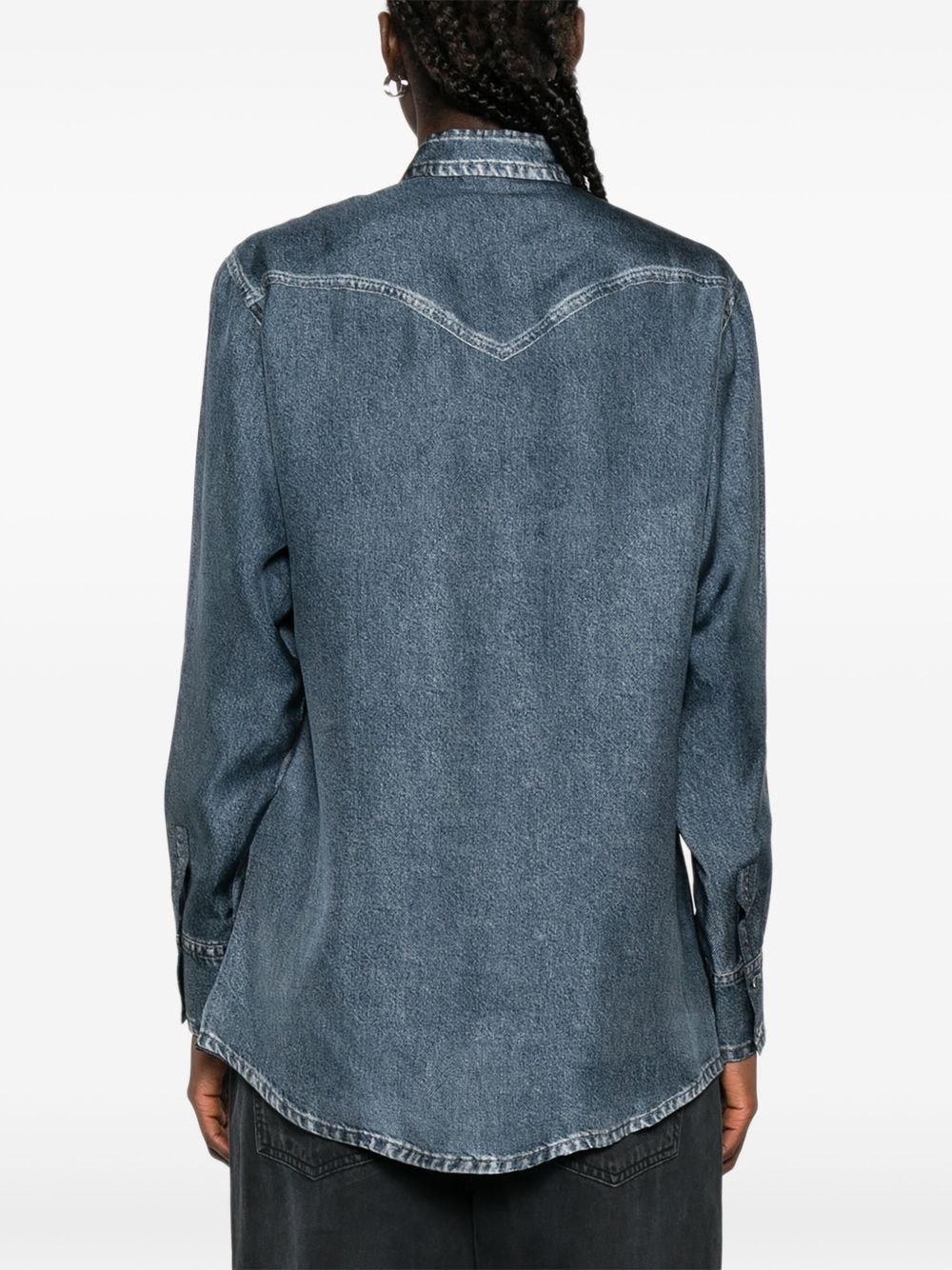 Pierre-Louis Mascia SILK SHIRT Size M / US 6-8 / IT 42-44 - 5 Thumbnail