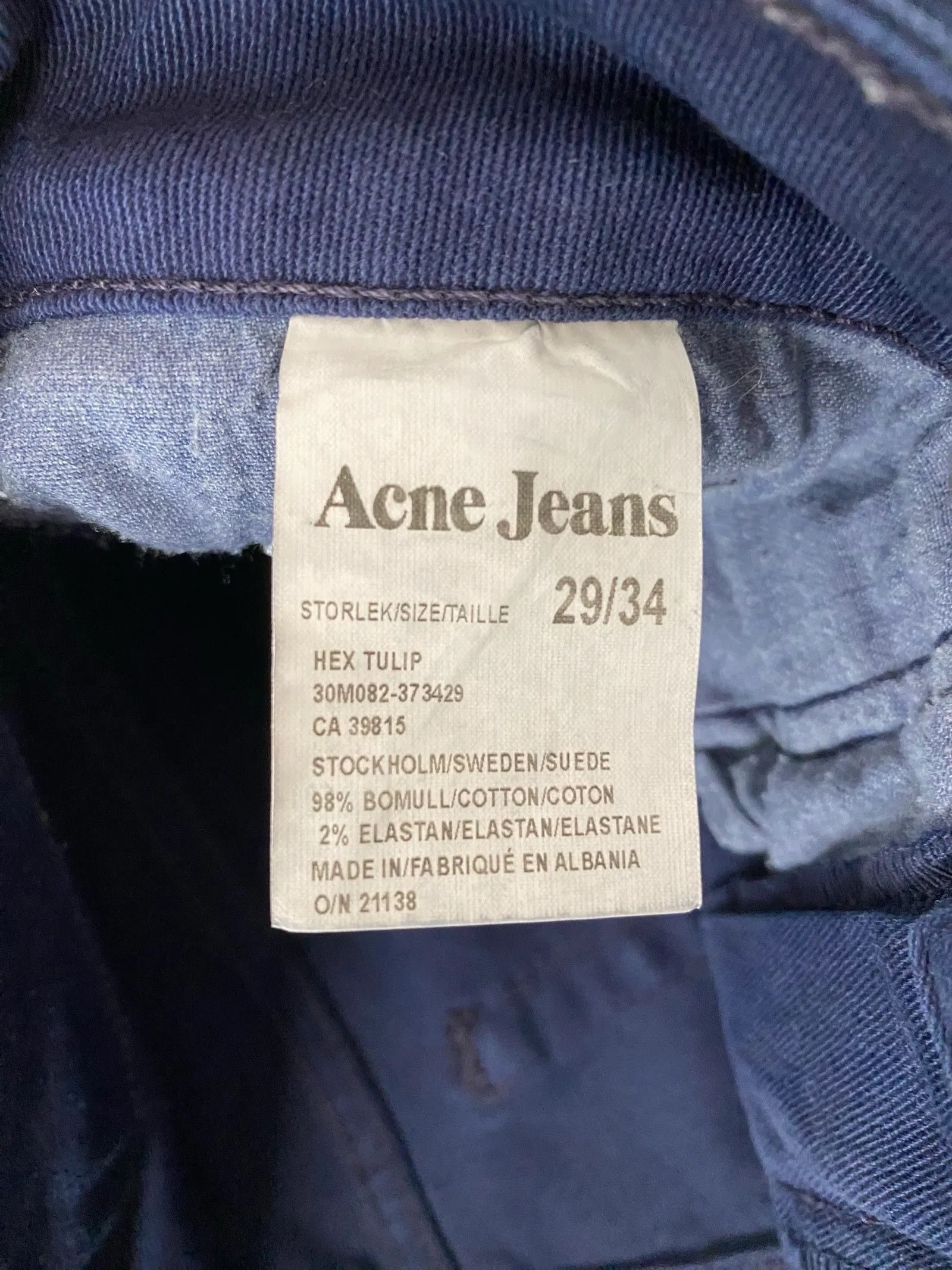 Acne Studios Acne Studios Hex Tulip Jeans Size 29" - 3 Thumbnail