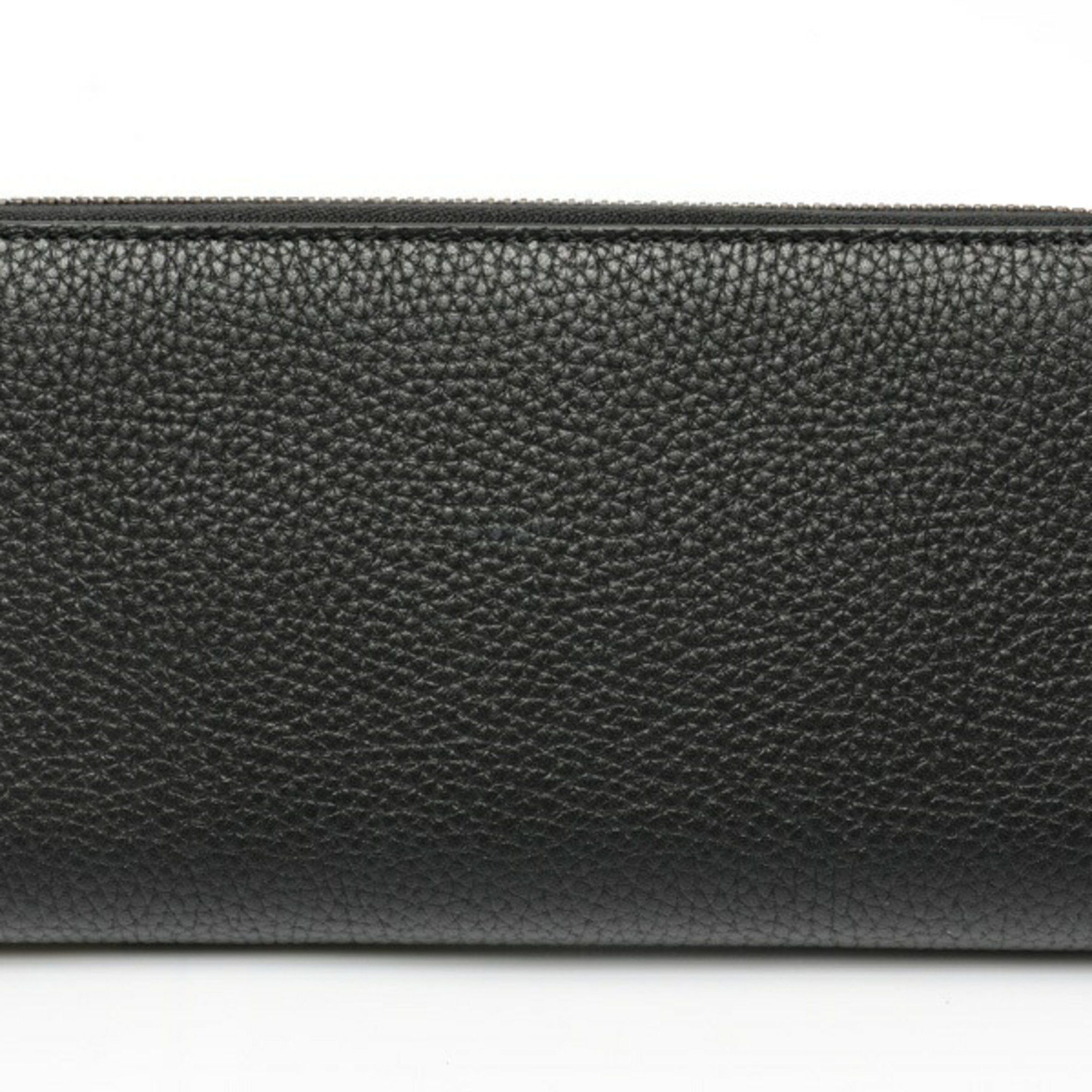Gucci Gucci Bamboo Zip Around Wallet 739499 Leather Black 70236 Size ONE SIZE - 2 Thumbnail