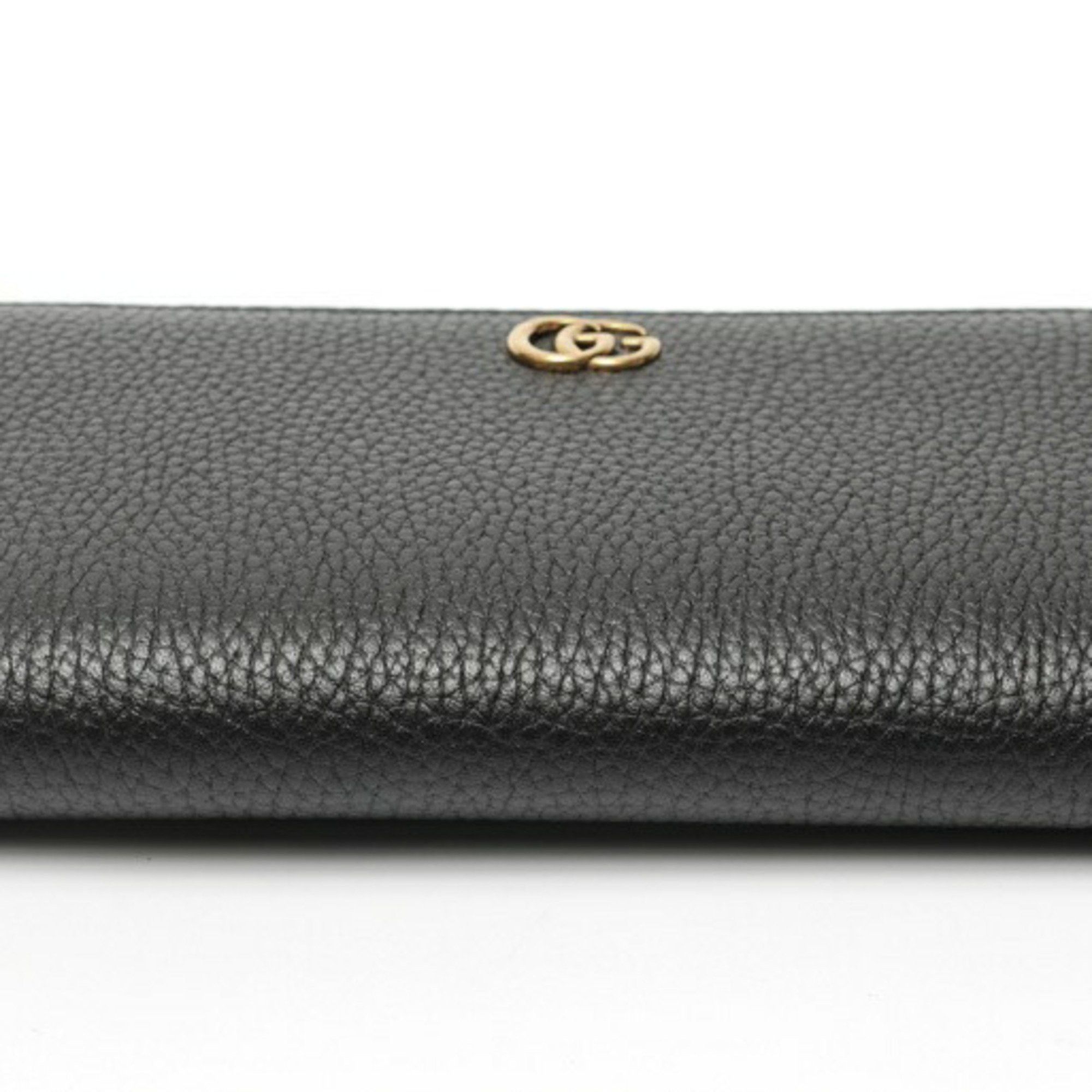 Gucci Gucci Bamboo Zip Around Wallet 739499 Leather Black 70236 Size ONE SIZE - 3 Thumbnail